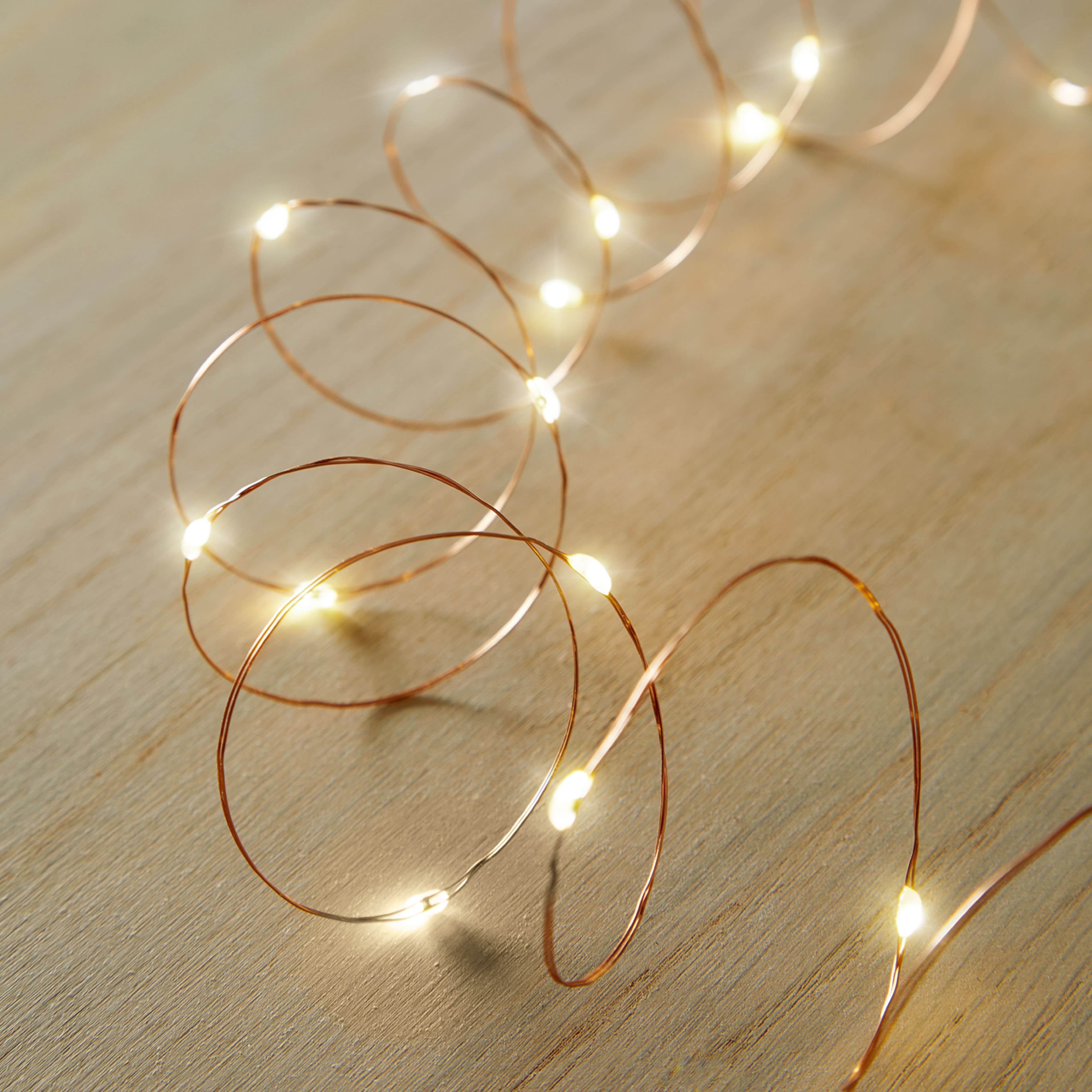 50ct. Amber/Warm White LED String Lights by Ashland®