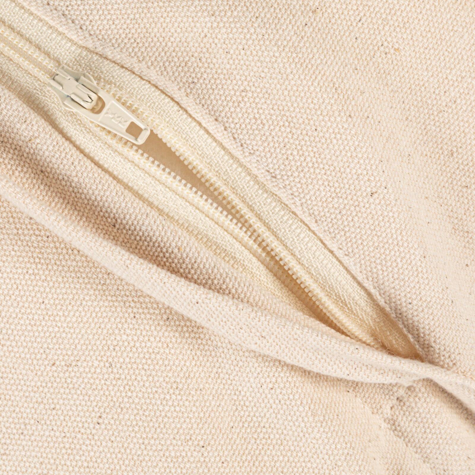 Hello Honey® 20" Black & Cream Striped Cotton Blend Chenille Pillow