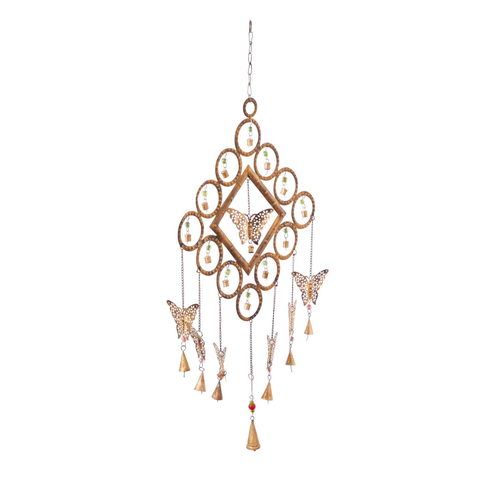 Brass Butterflies Metal Eclectic Windchime