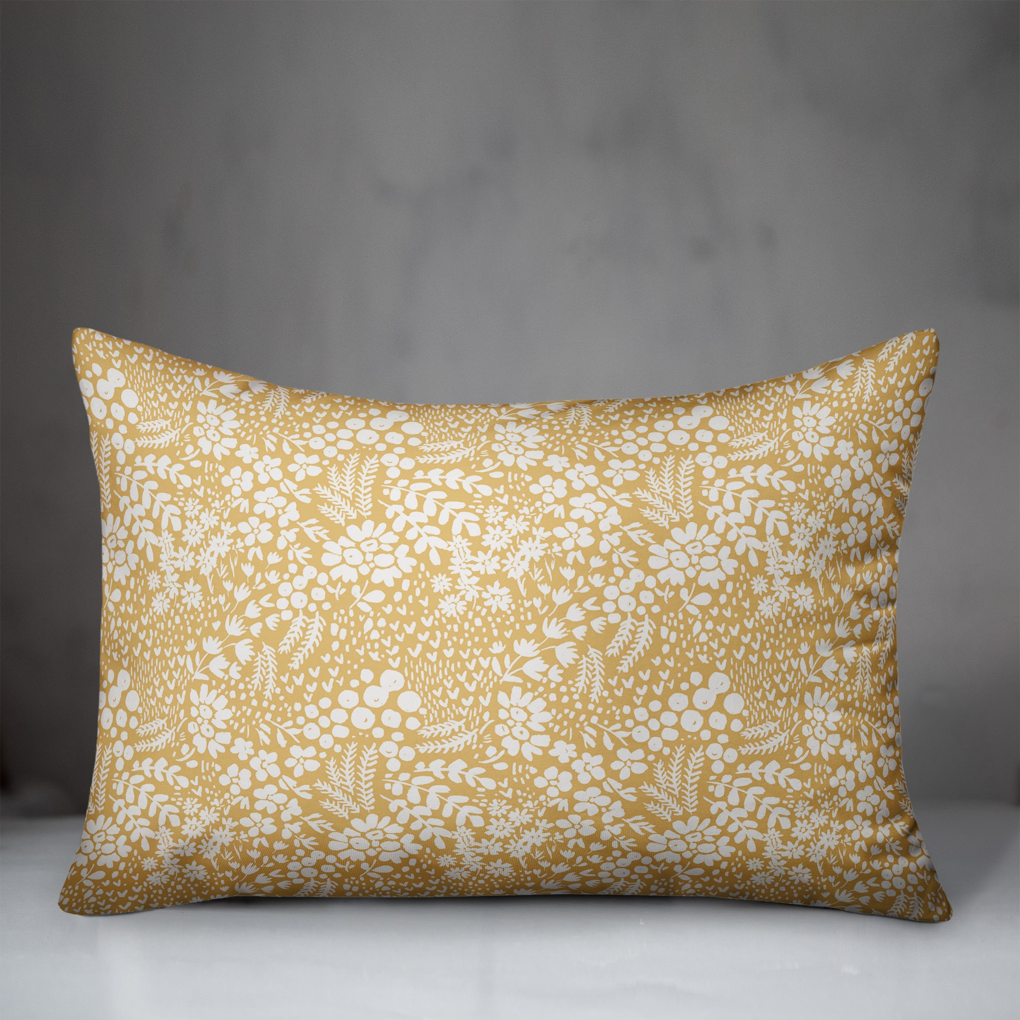 Dainty Floral Throw Pillow