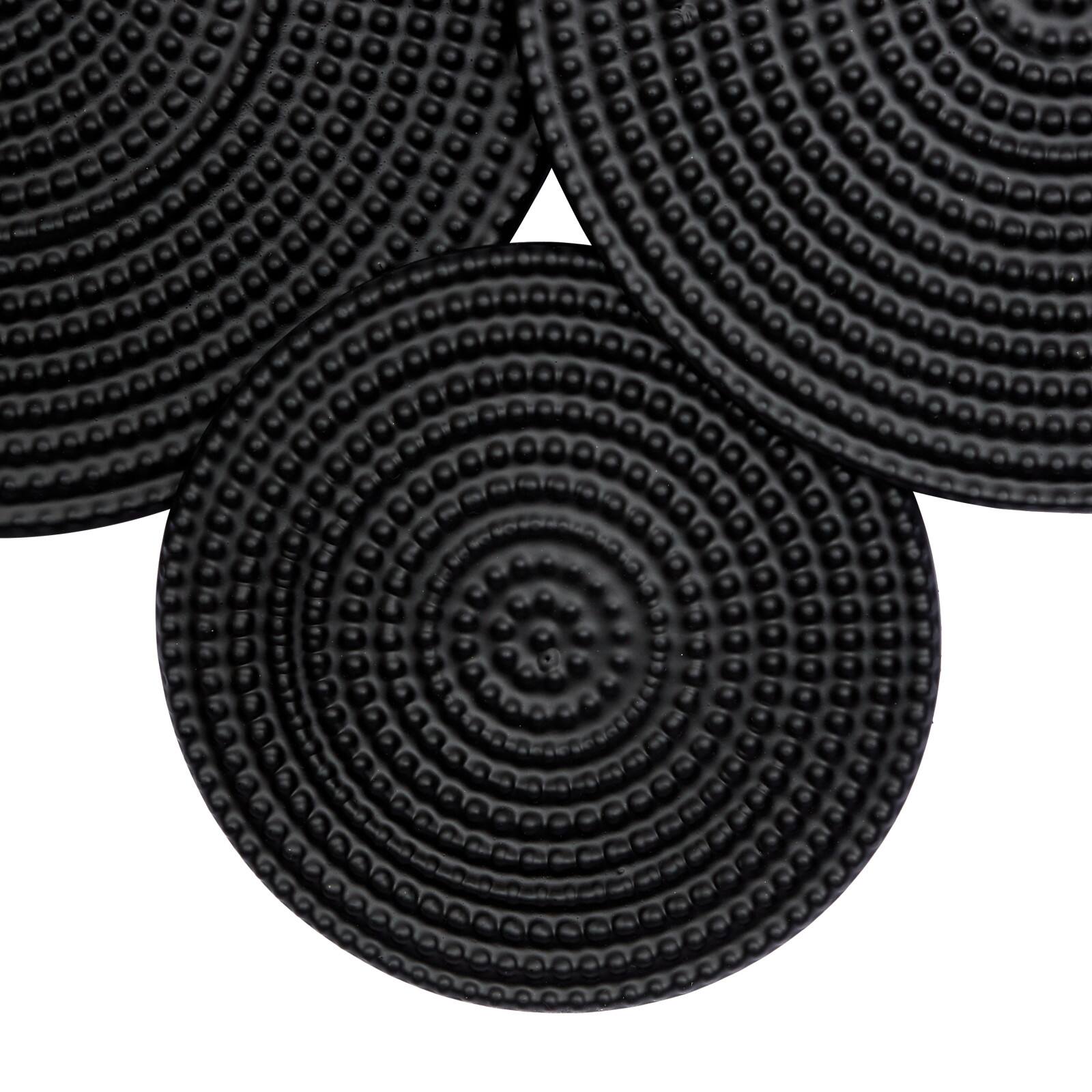 CosmoLiving by Cosmopolitan Black Metal Contemporary Wall D&#xE9;cor