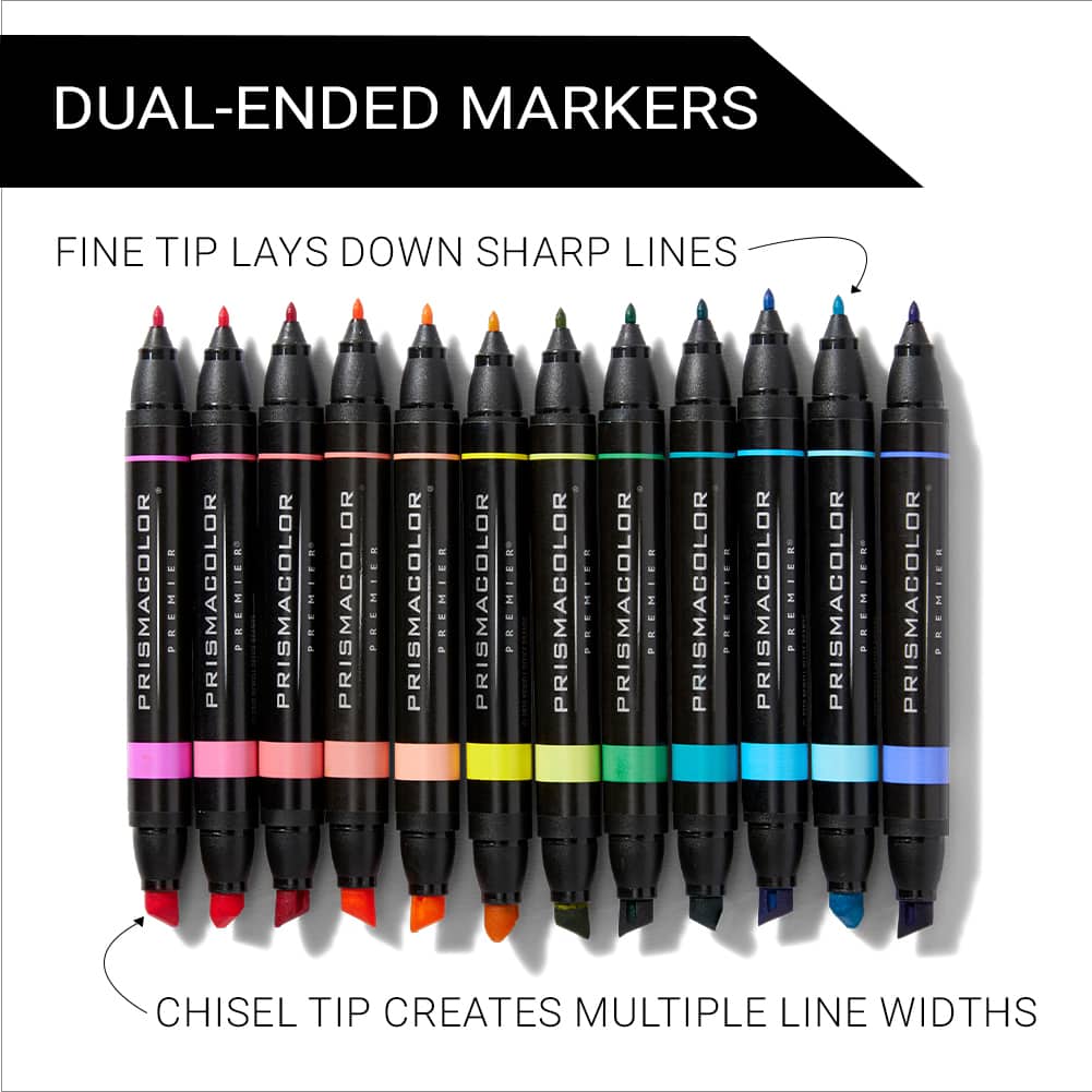 Prismacolor&#xAE; Premier&#xAE; Hyper Brights Dual-Ended Art Markers, 12ct.