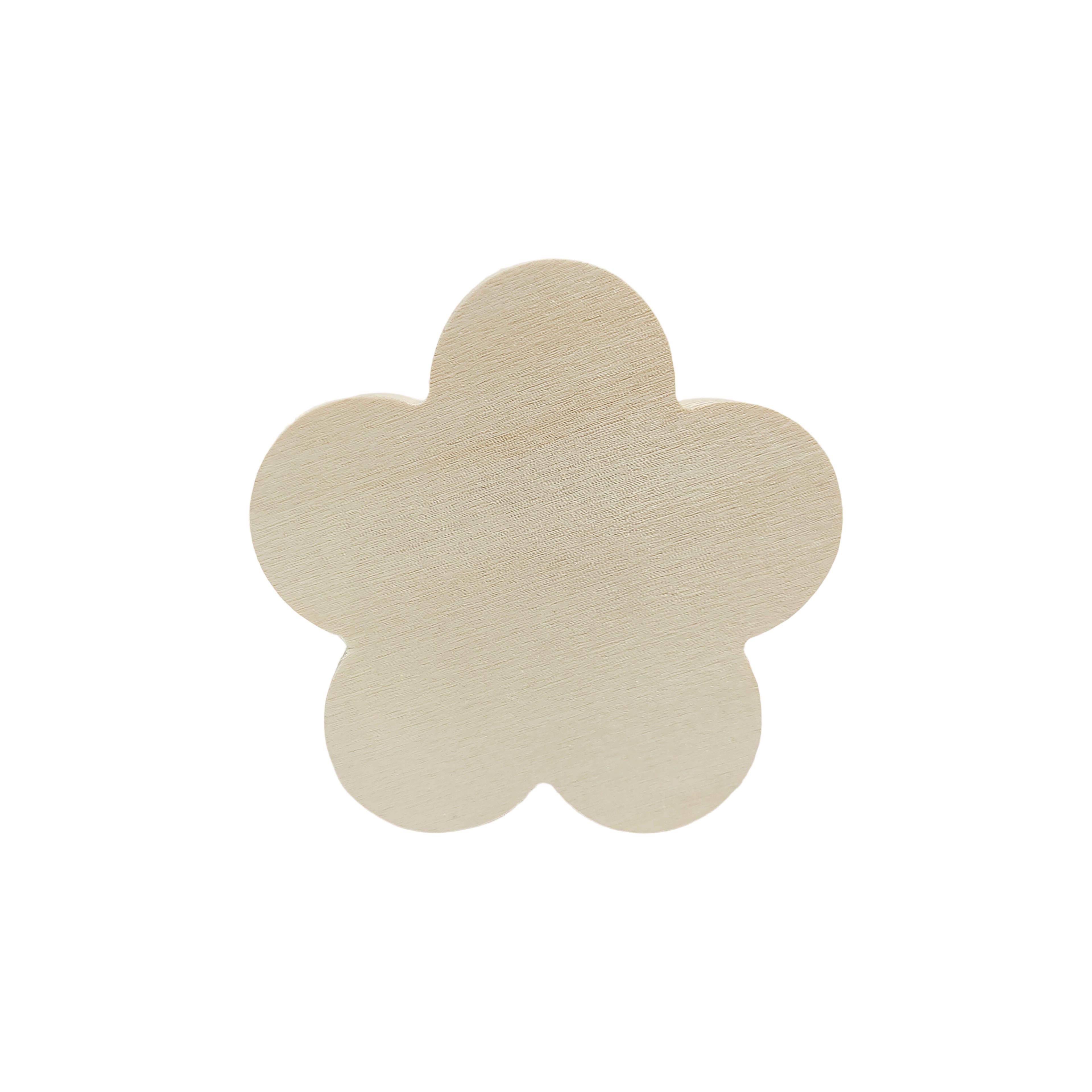 3.5" Unfinished Wood Flower Shape by Make Market®