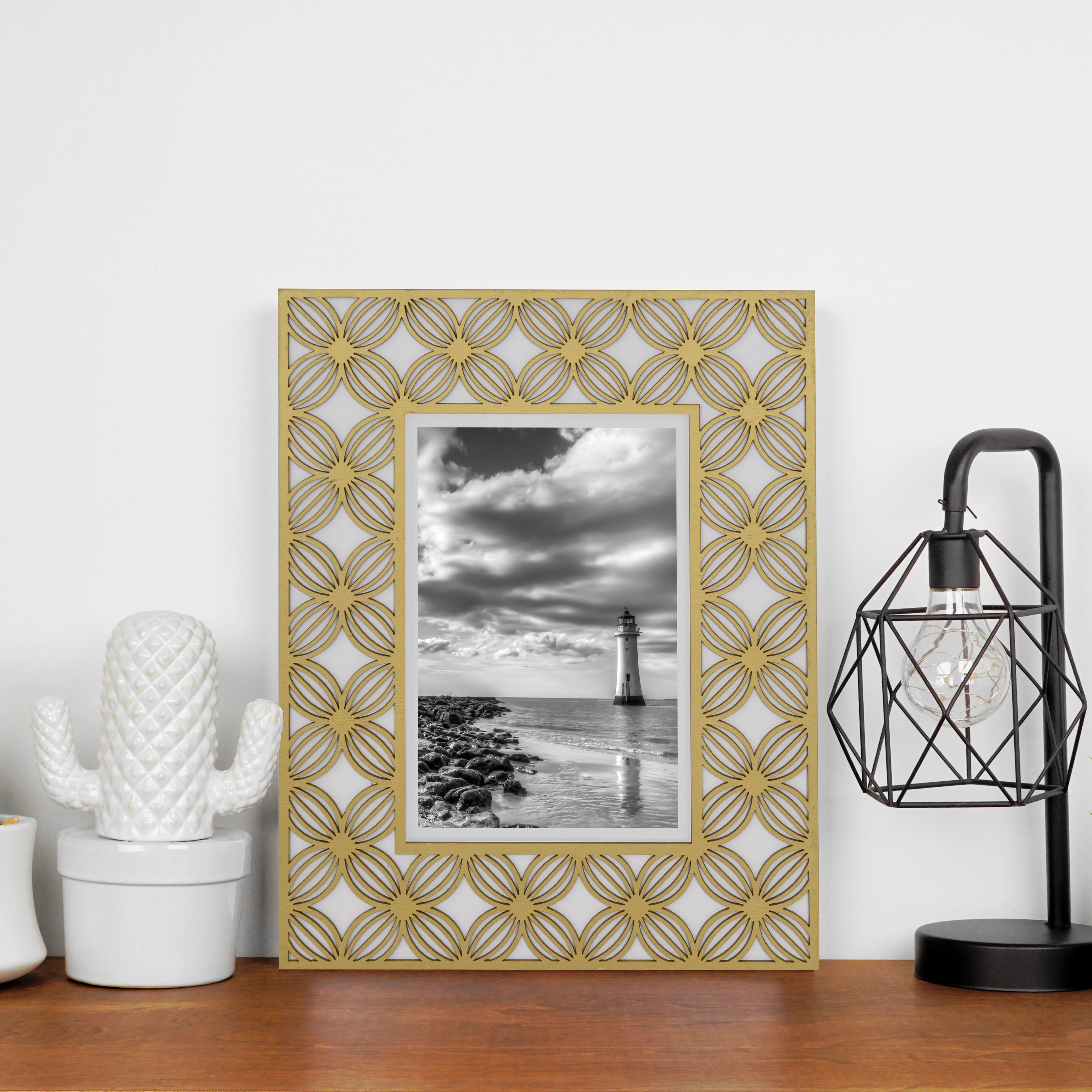 4&#x22; x 6&#x22; Gold Laser-Cut Frame by Studio D&#xE9;cor&#x2122; Treasured Finds