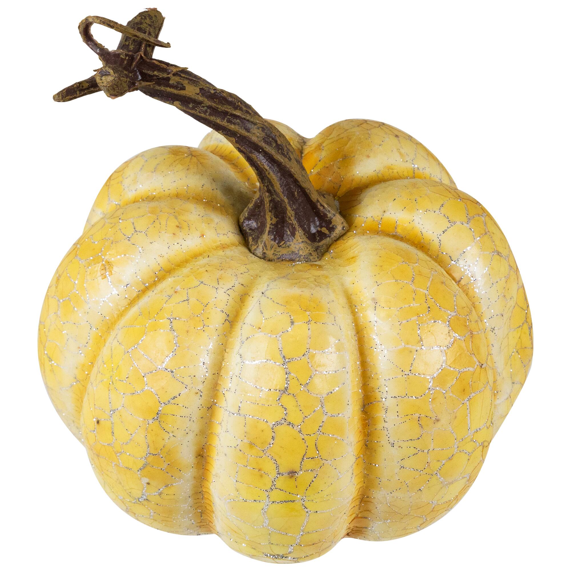 4" White Artificial Fall Harvest Pumpkins, 3ct.