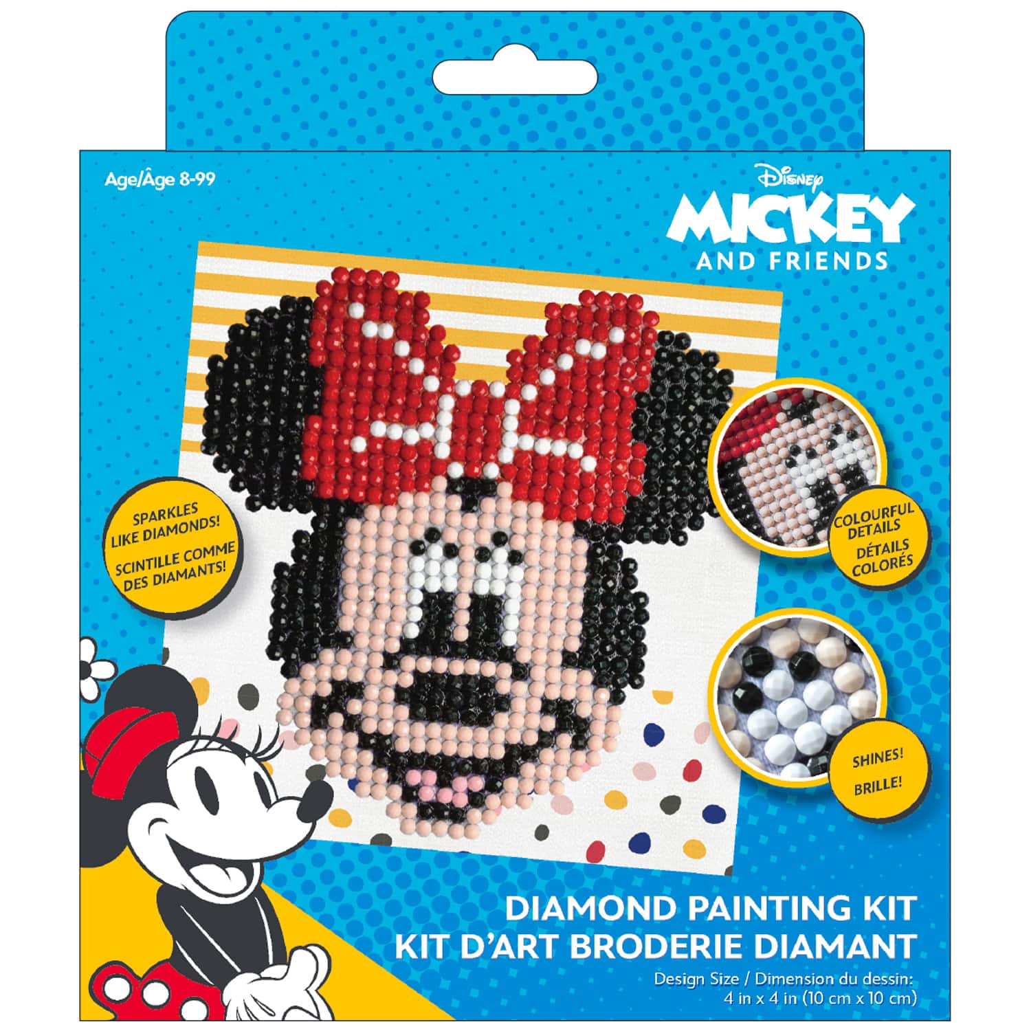 Camelot Dotz Diamond Art Box Kit 11 inchx11 inch-Disney - Mickey Headphones