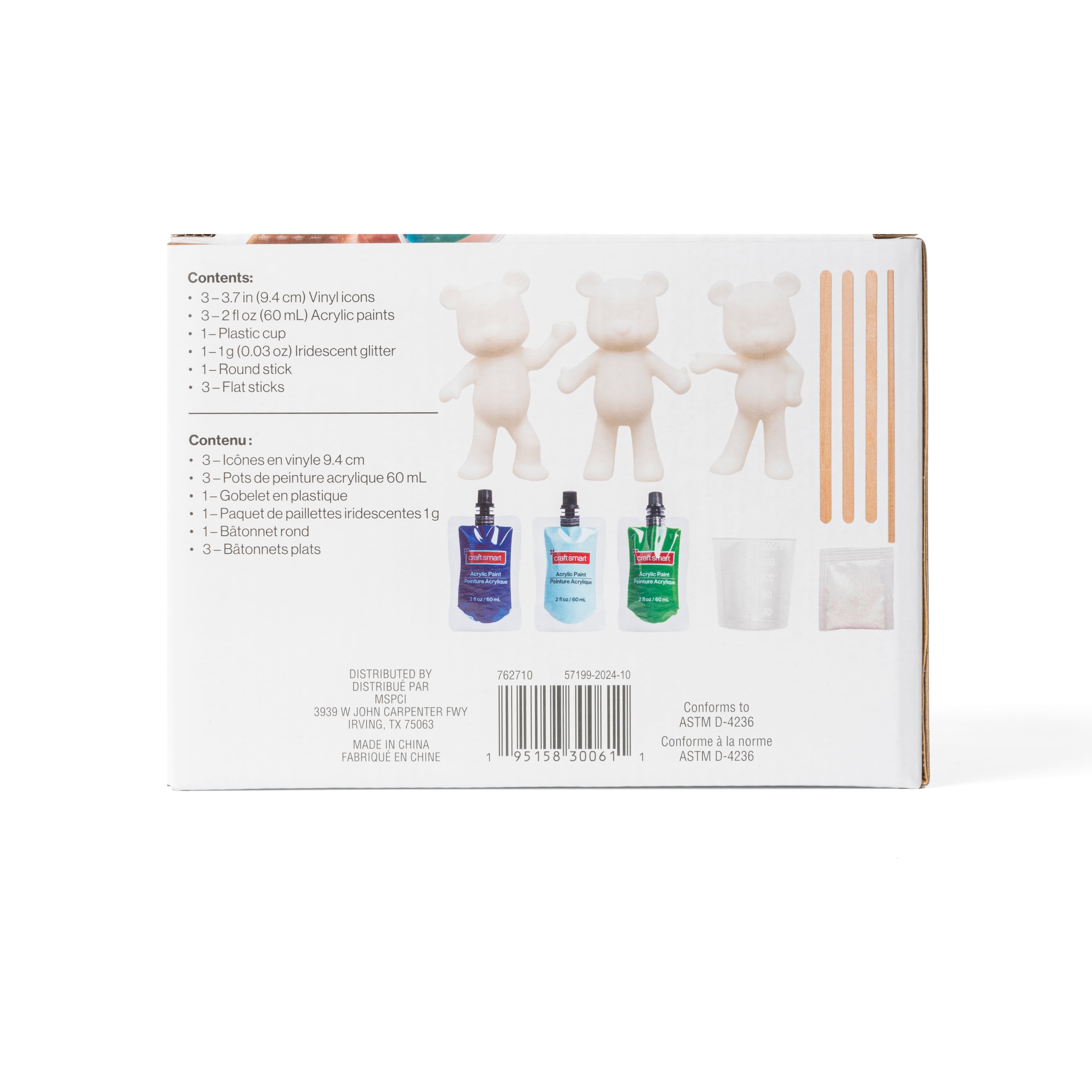 Teddy Bears Paint Pour Kit by Craft Smart&#xAE;