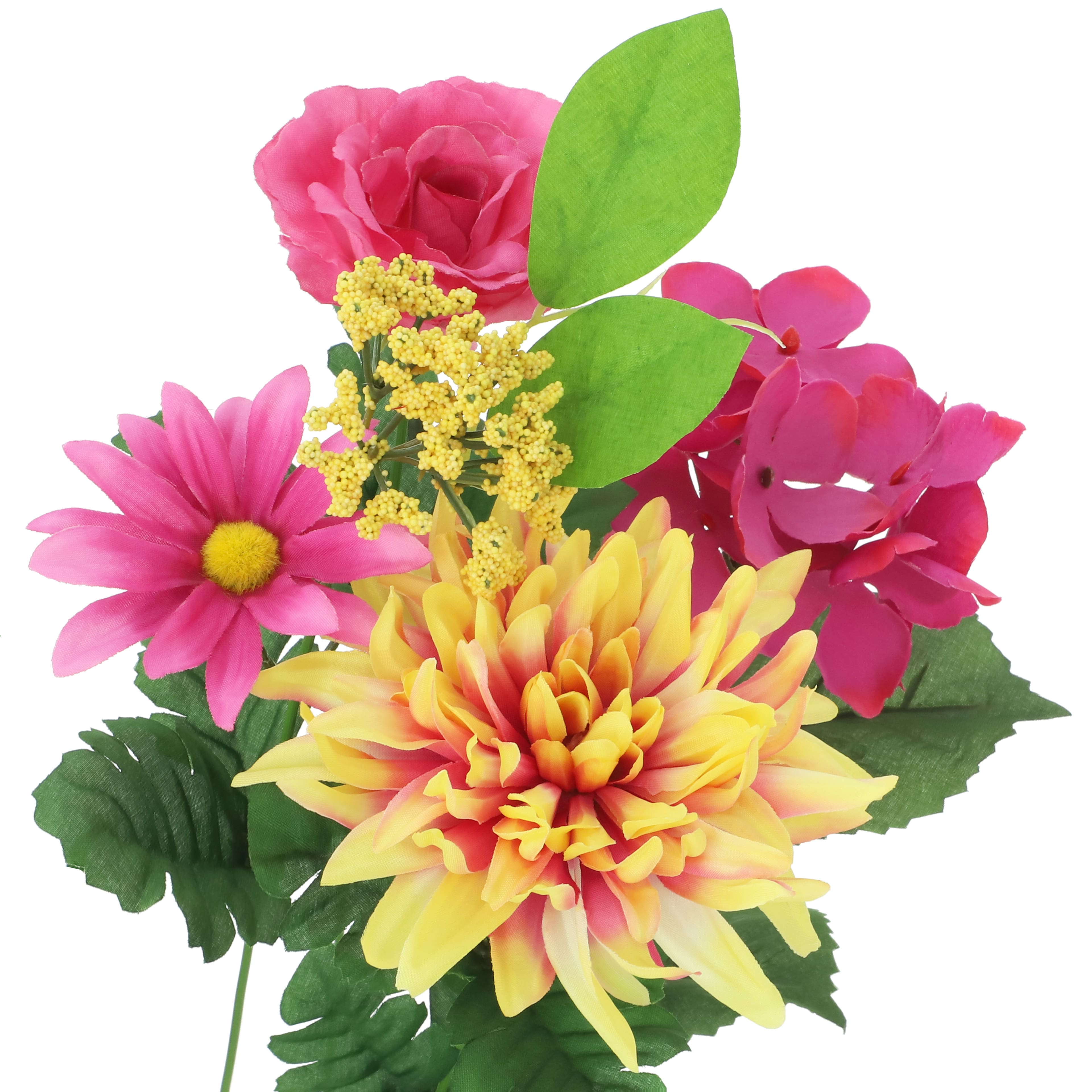 21" Pink Dahlia & Rose Bush by Ashland®