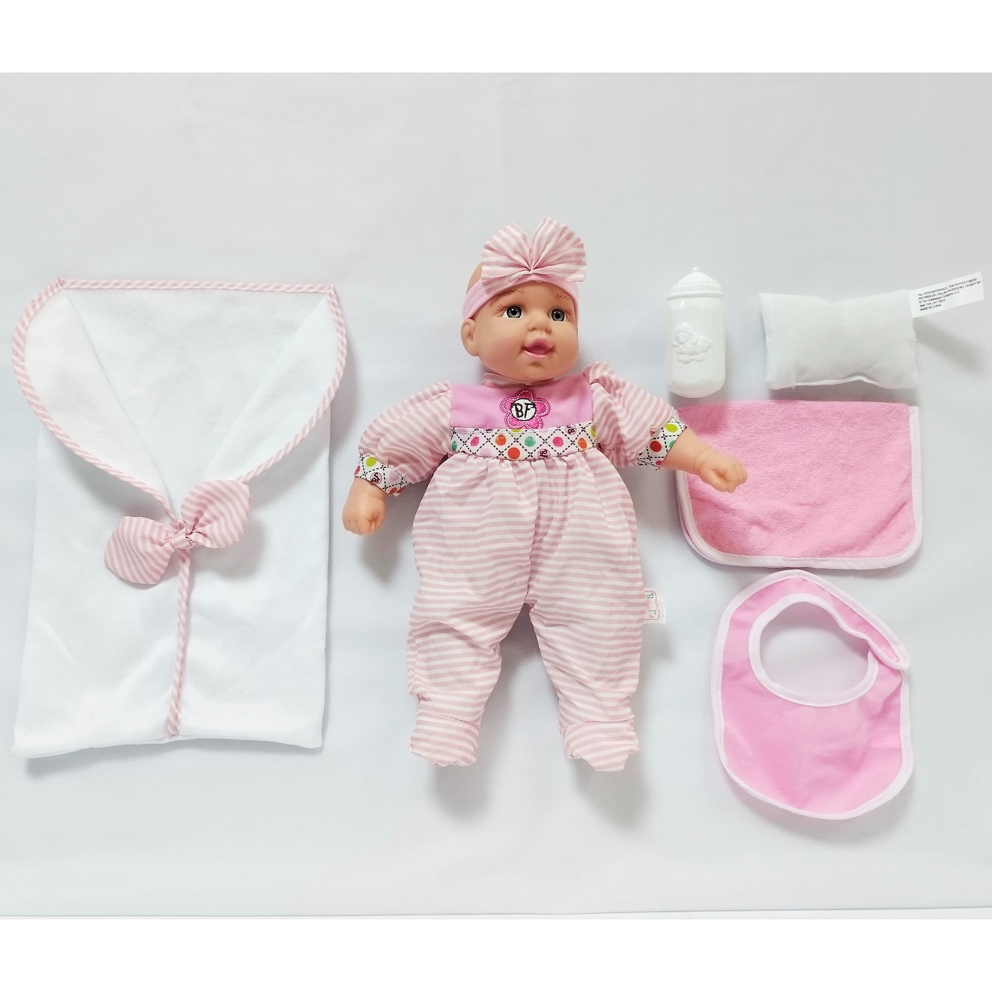 Goldberger Baby's First® Sleep-Snuggle-Lullabye™ 13" Baby Doll Sleep Set