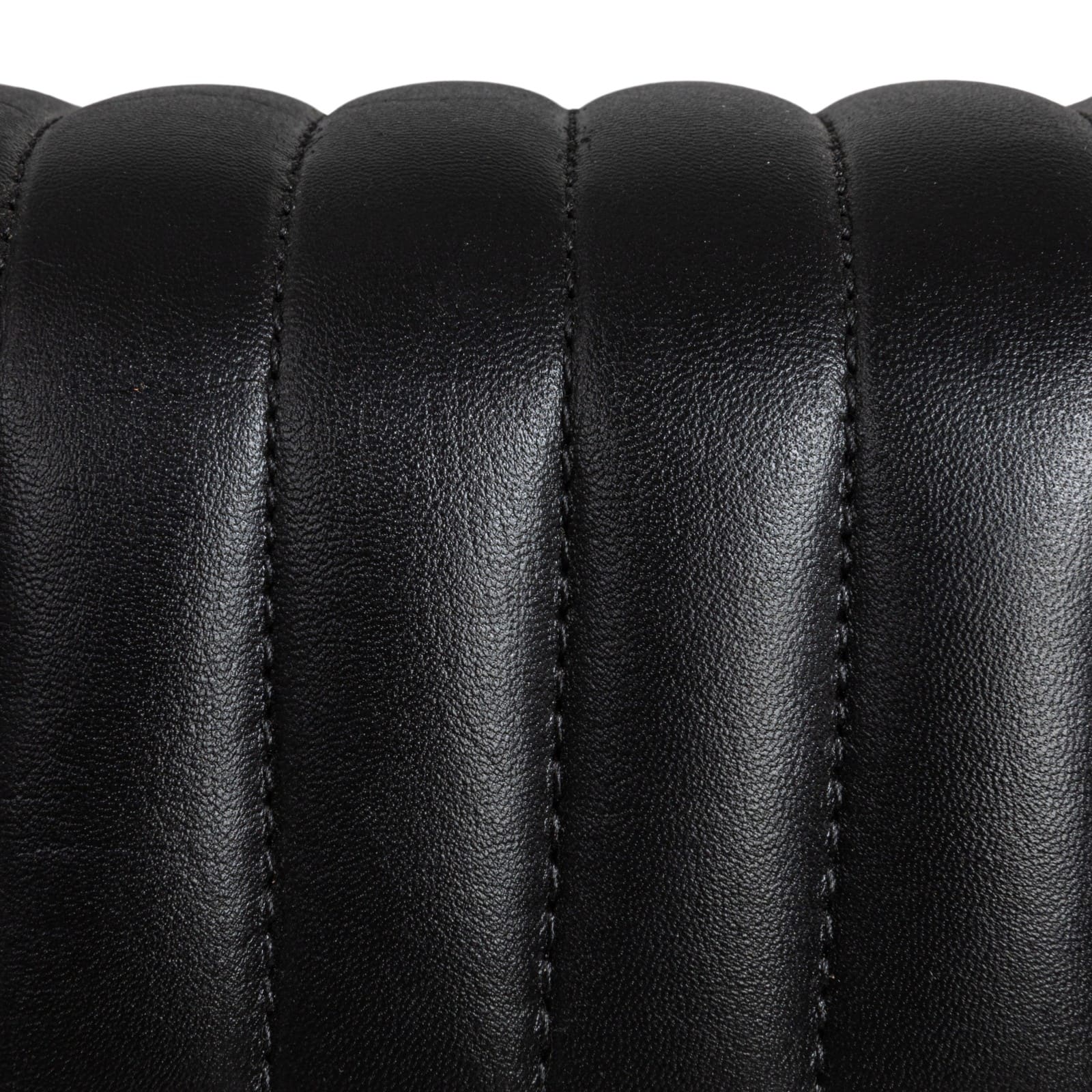 Hello Honey® Black Mango Wood & Leather Grid Bench