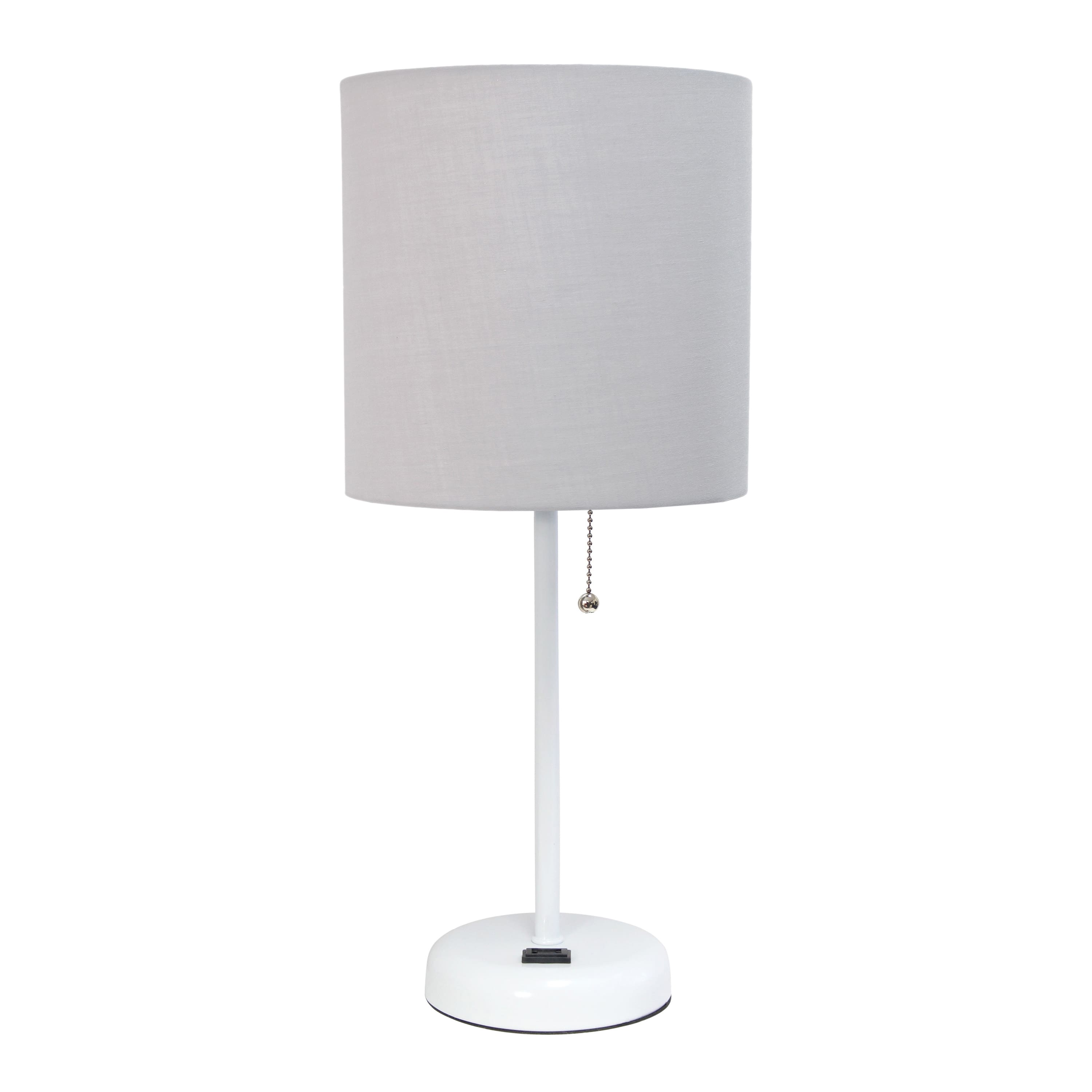 Creekwood Home Oslo 19.5" Power Outlet Table Lamp