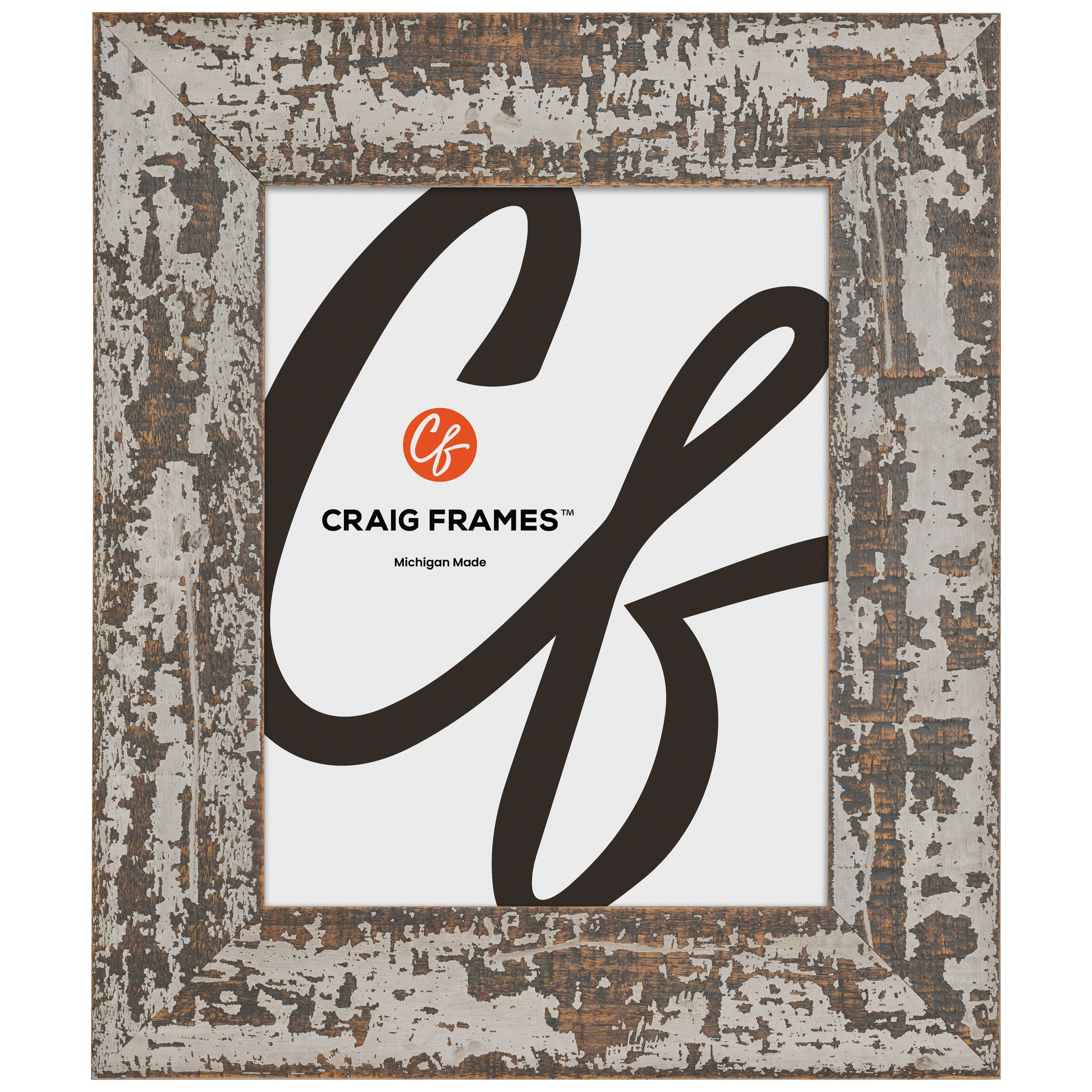 Craig Frames Hatteras XL Barndoor Brown Picture Frame