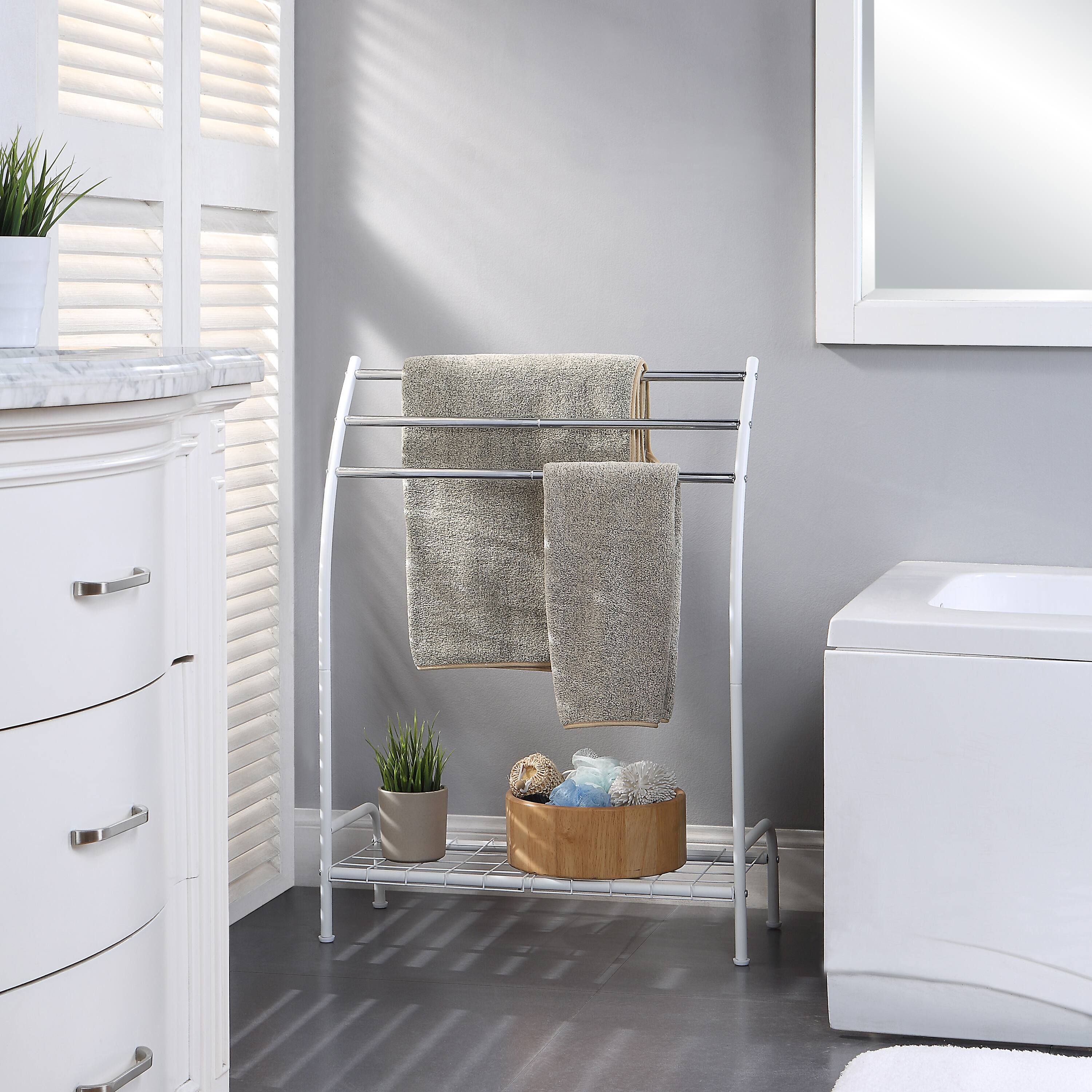 SunnyPoint Standing Towel Rack