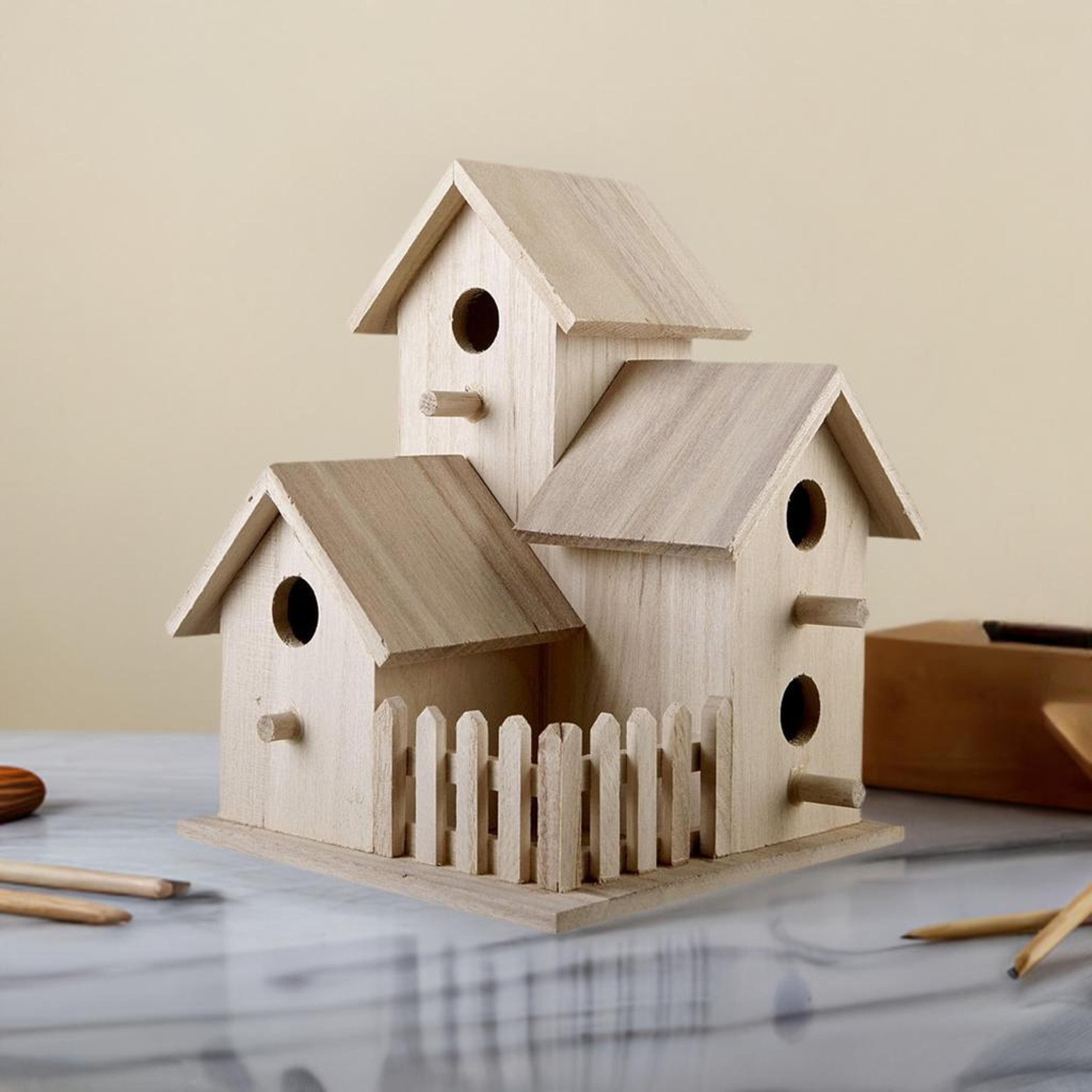 Triple Wood Birdhouse by Make Market&#xAE;