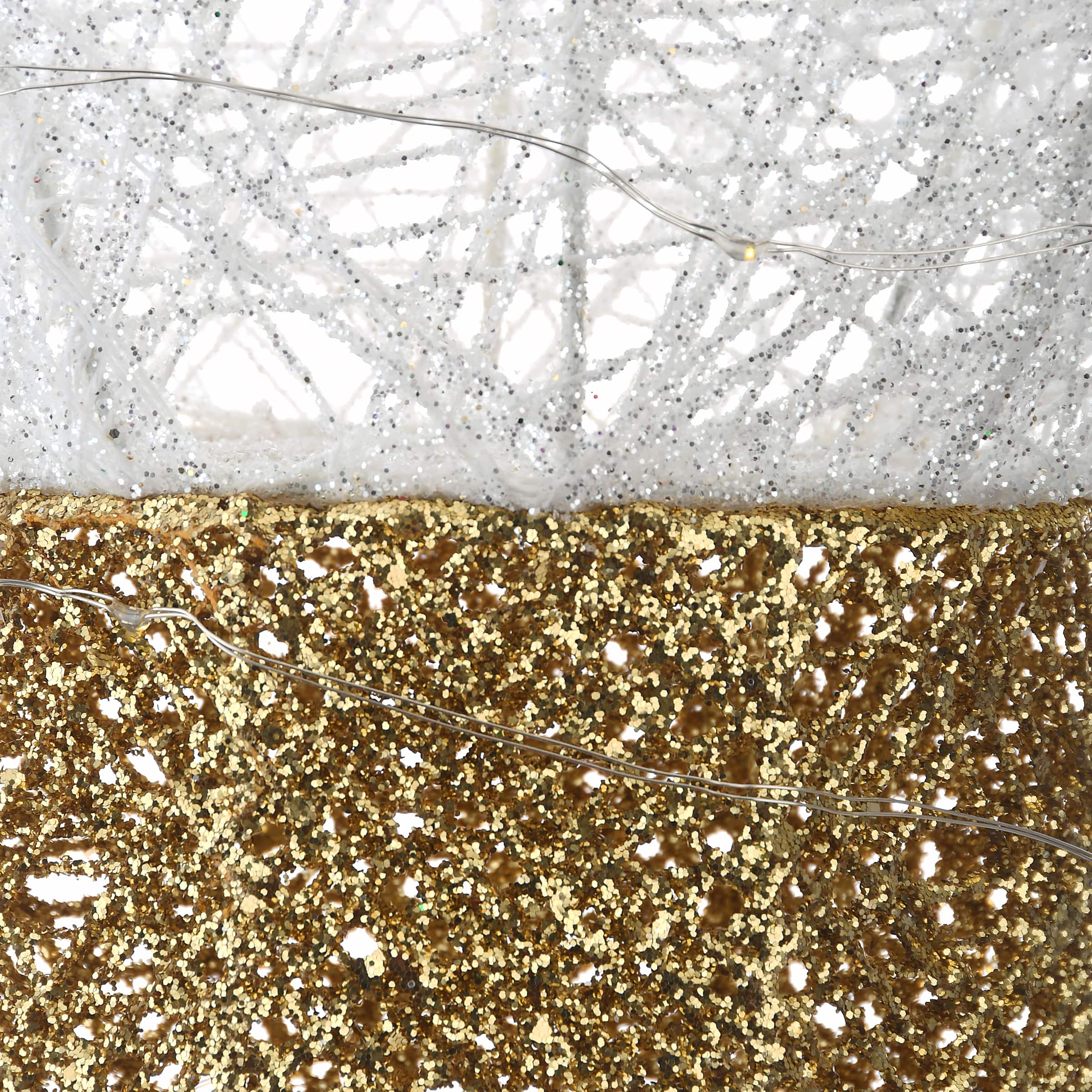 20" Pre-Lit LED White Christmas Light Bulb Decoration