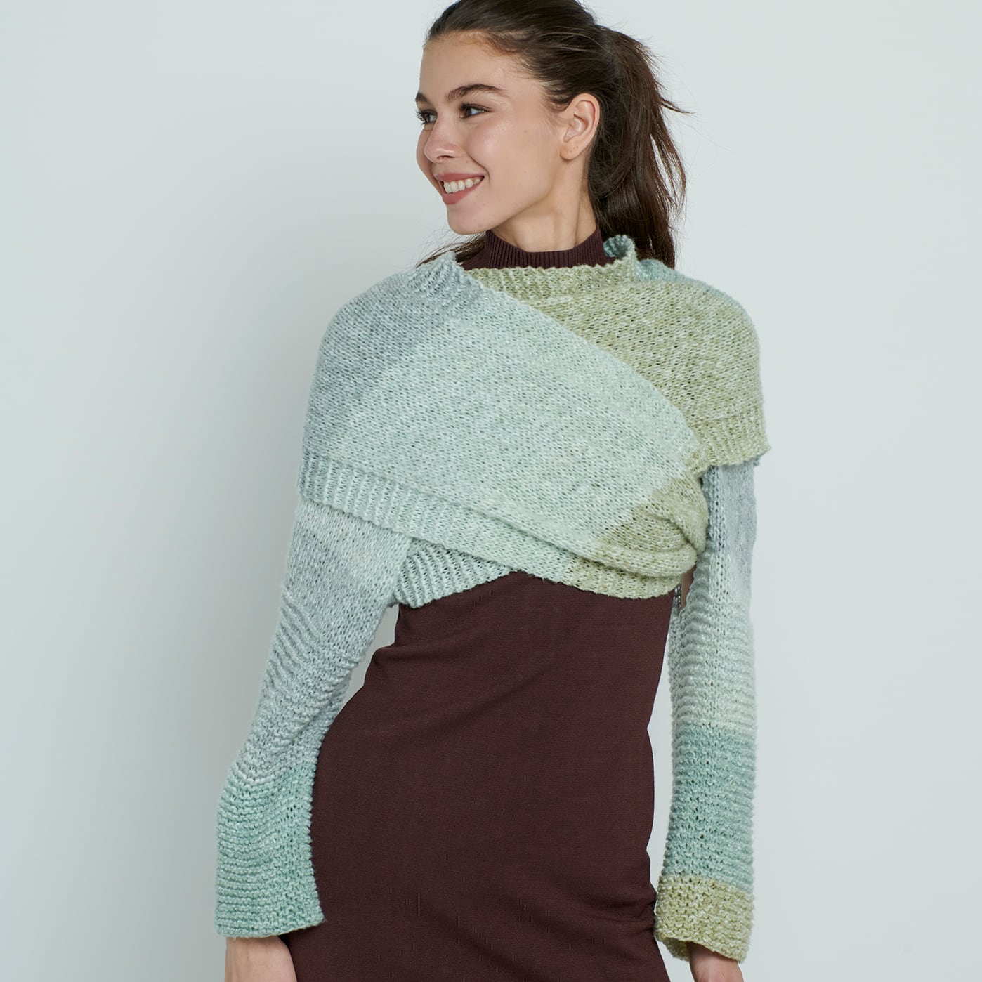 Caron® Cloud Cakes™ Knit Convertible Shrug Wrap, Projects