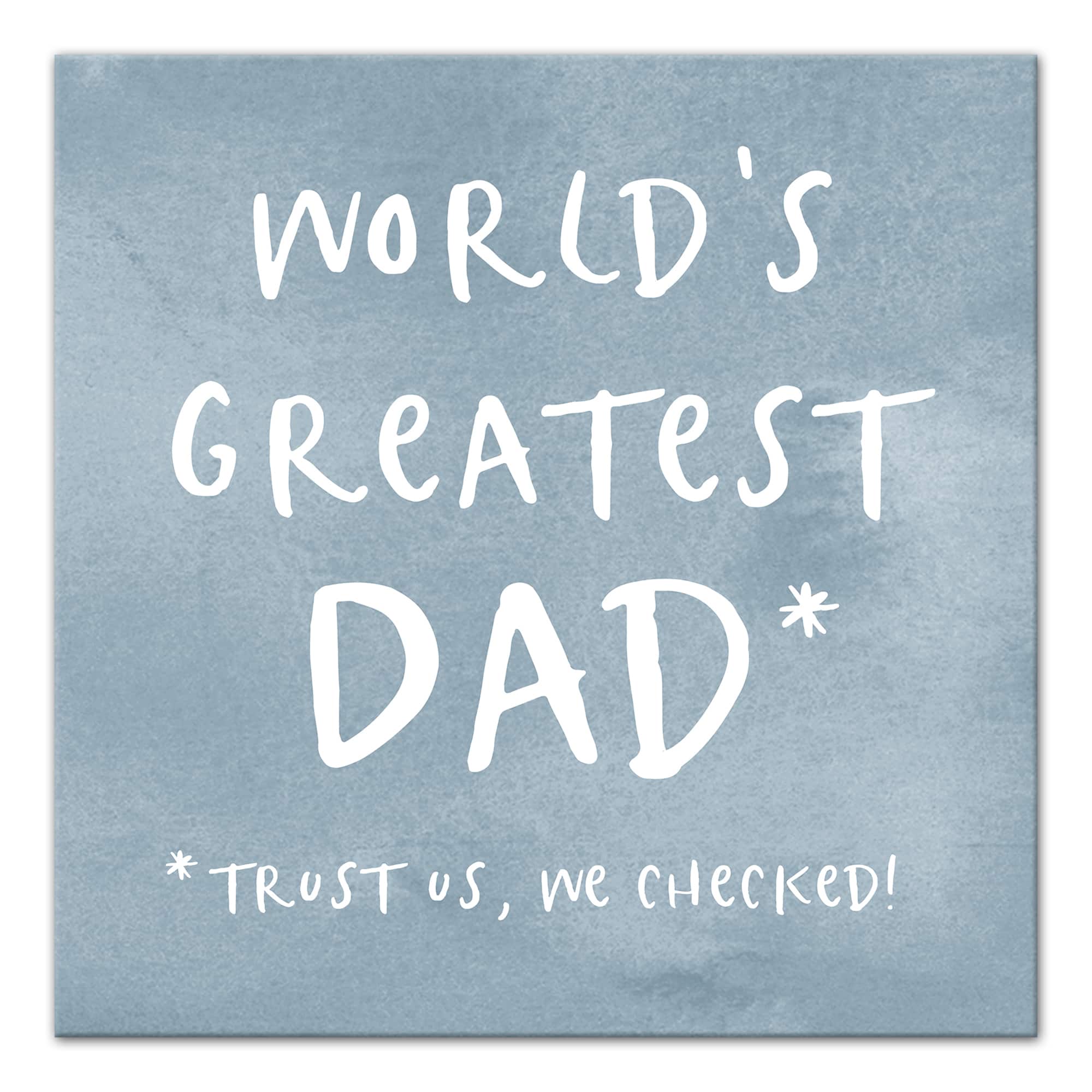 World's Greatest Dad Canvas Wall Art
