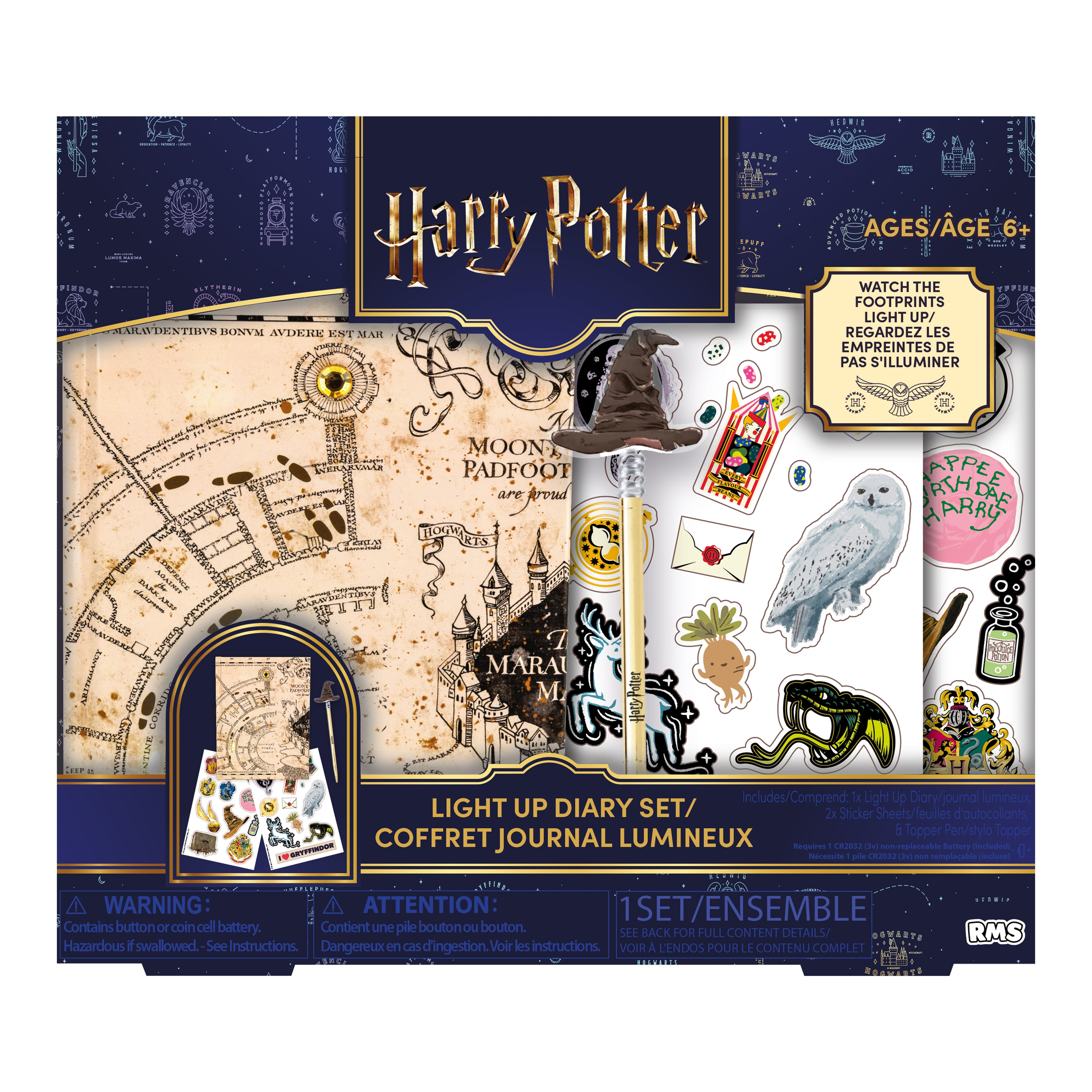 Harry Potter&#x2122; Marauder&#x27;s Map Light Up Diary Set