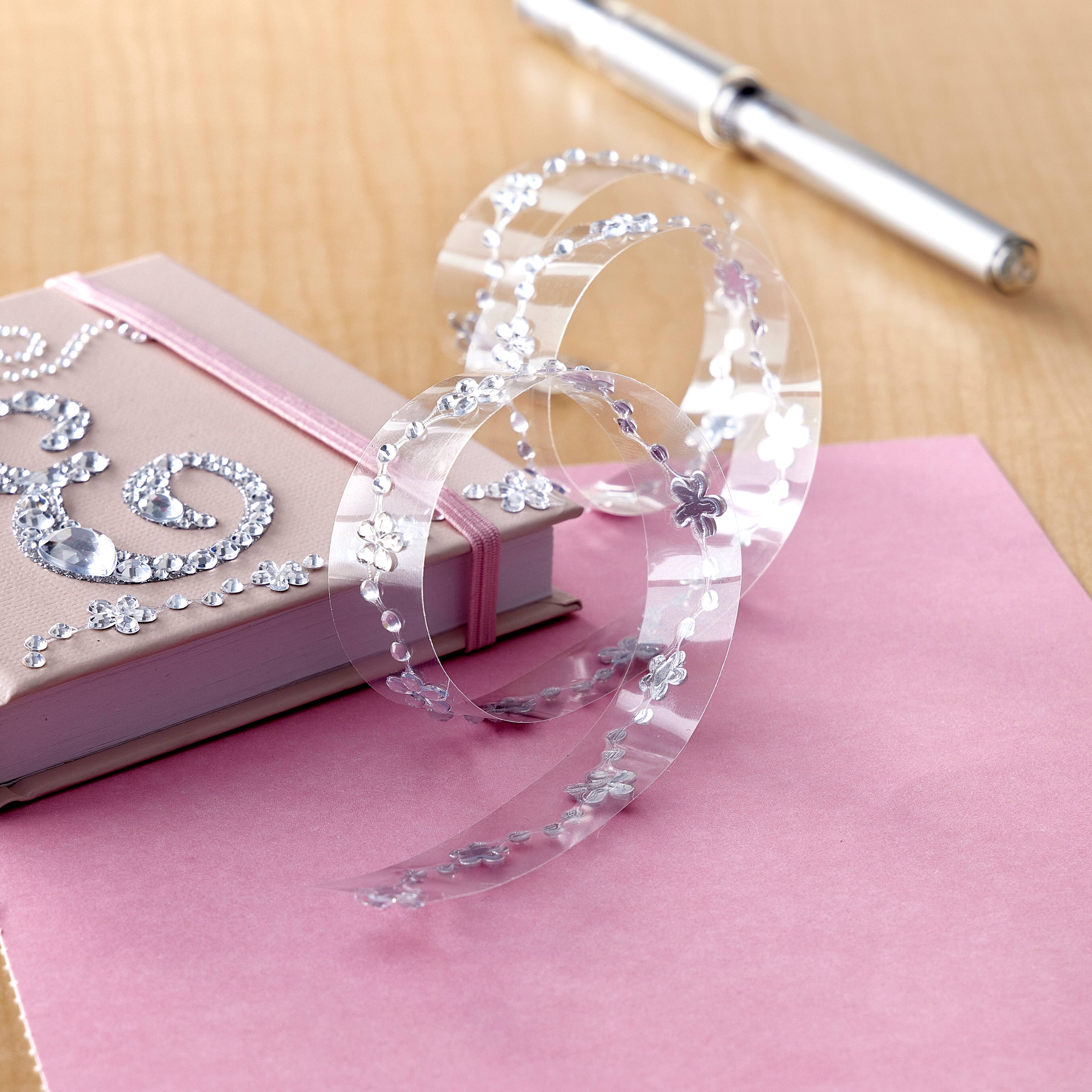 12 Pack: Clear Daisy Stickers by Recollections™ Bling on a Roll™