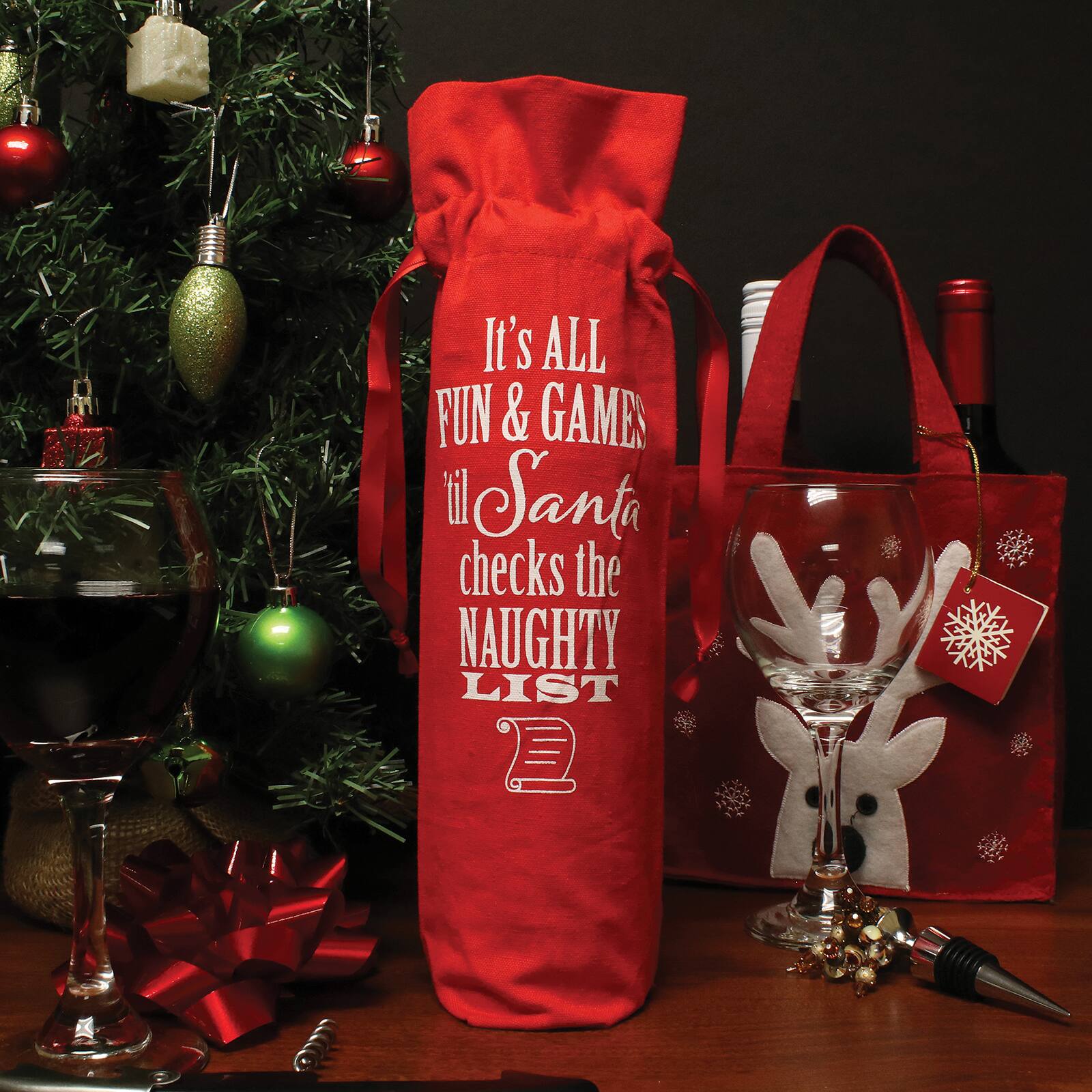 Personality Case&#x2122; Red Fun &#x26; Games Wine Bag