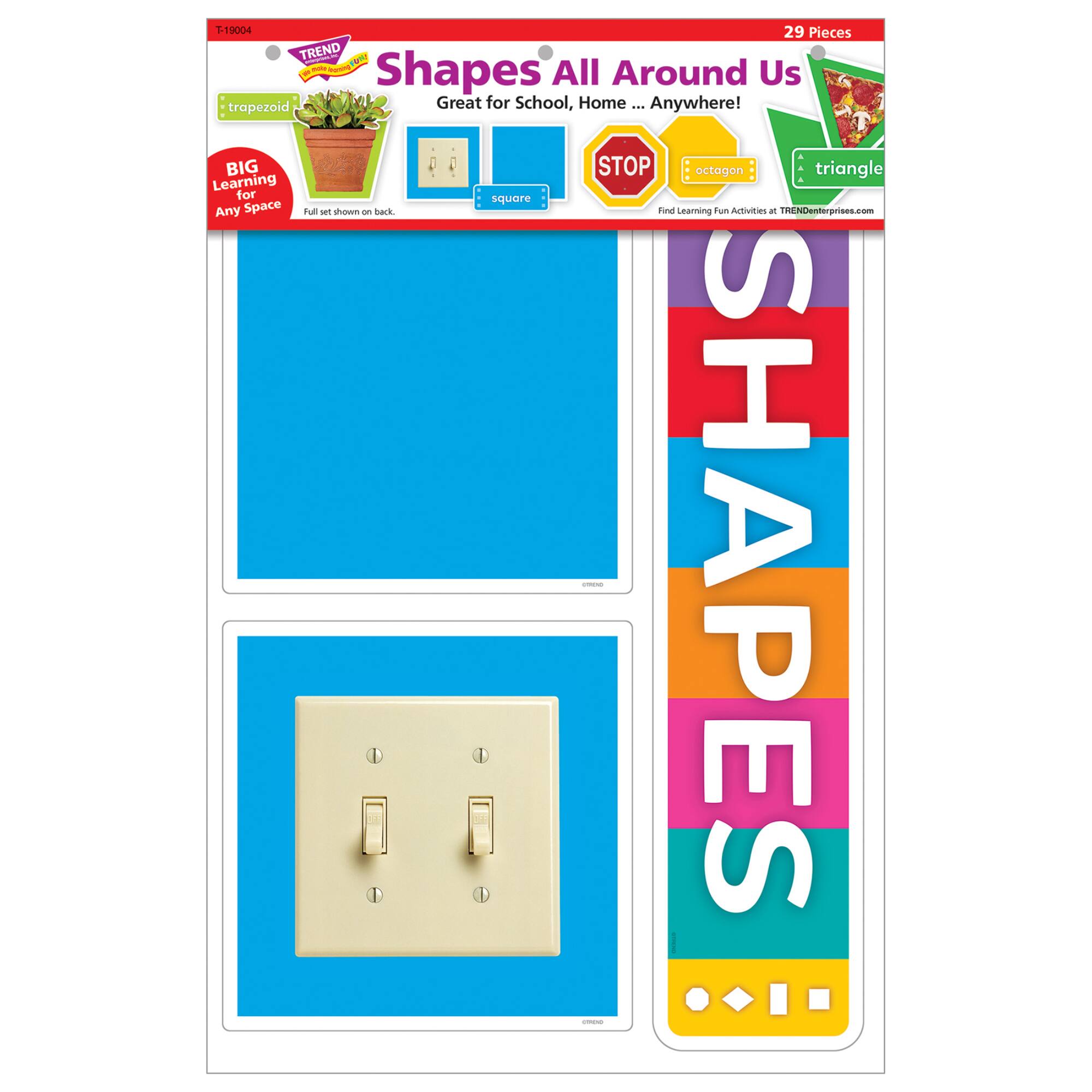 Trend Enterprises® Shapes All Around Us Wipe Off Learning Set