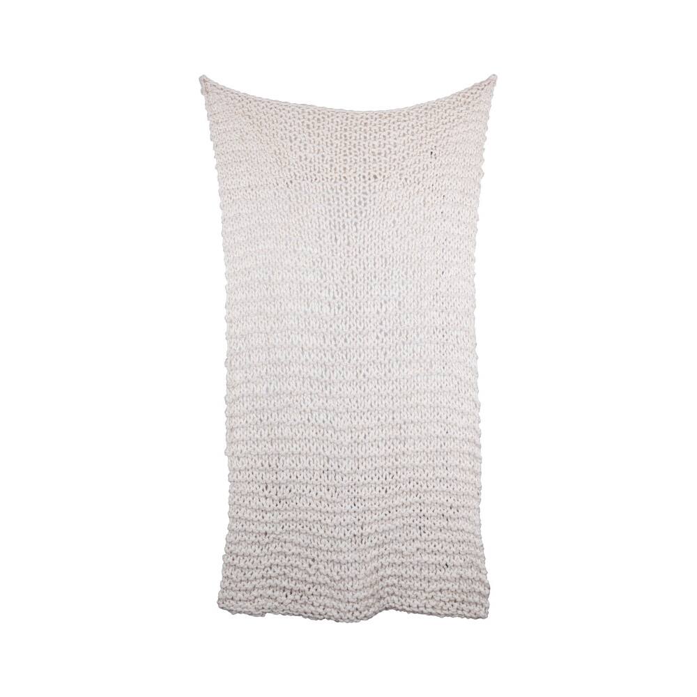 Hello Honey® Cream Acrylic Chunky Knit Throw Blanket