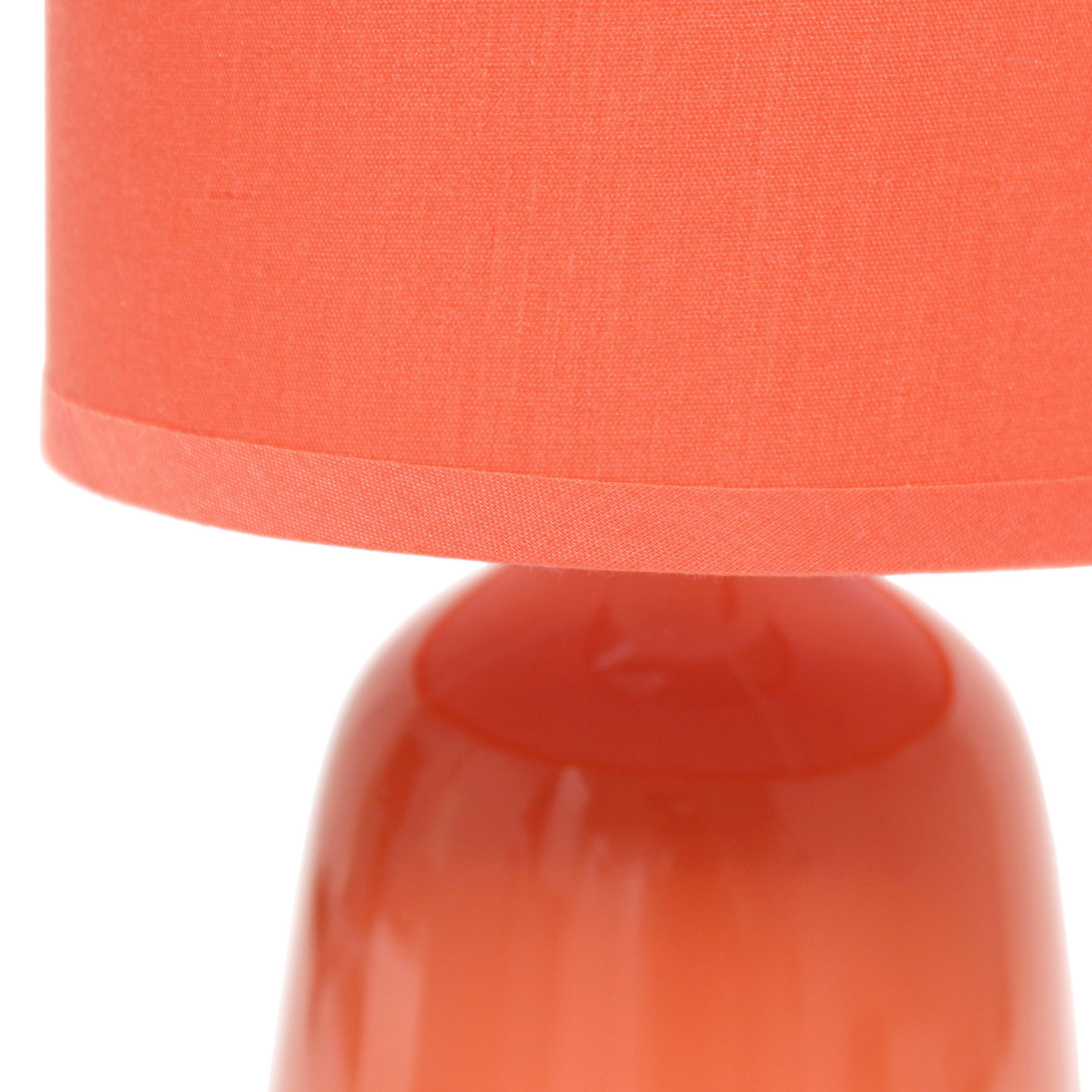 Simple Designs 10&#x22; Thimble Base Ceramic Table Lamp