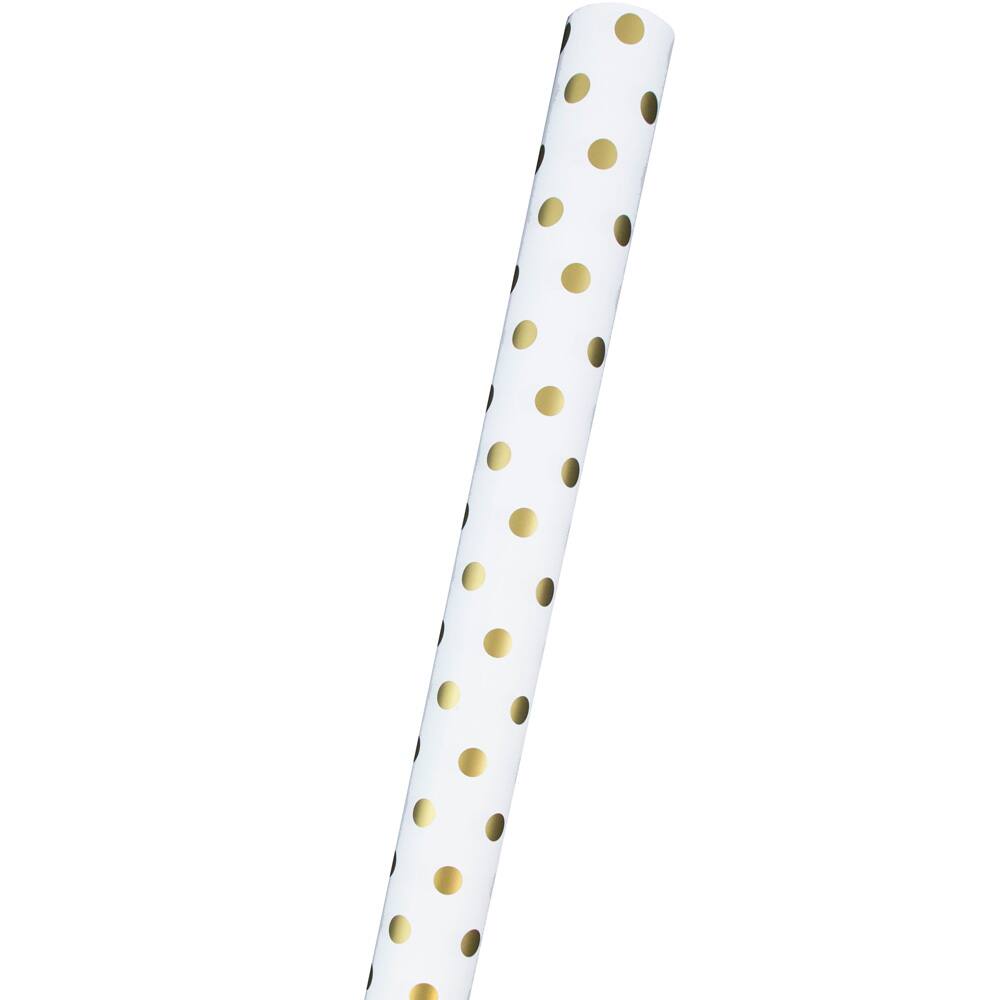 JAM Paper Polka Dot Gift Wrap Set, 2ct.