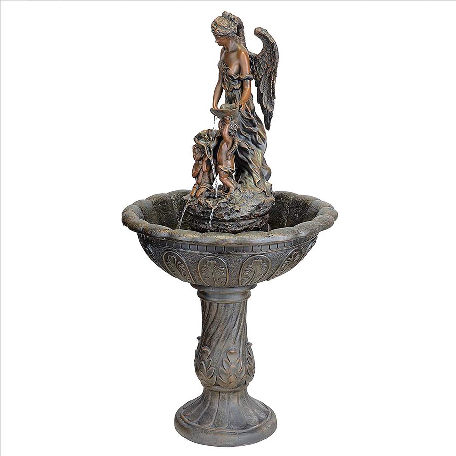 Design Toscano 3.9ft. Heavenly Moments Angel Sculptural Fountain