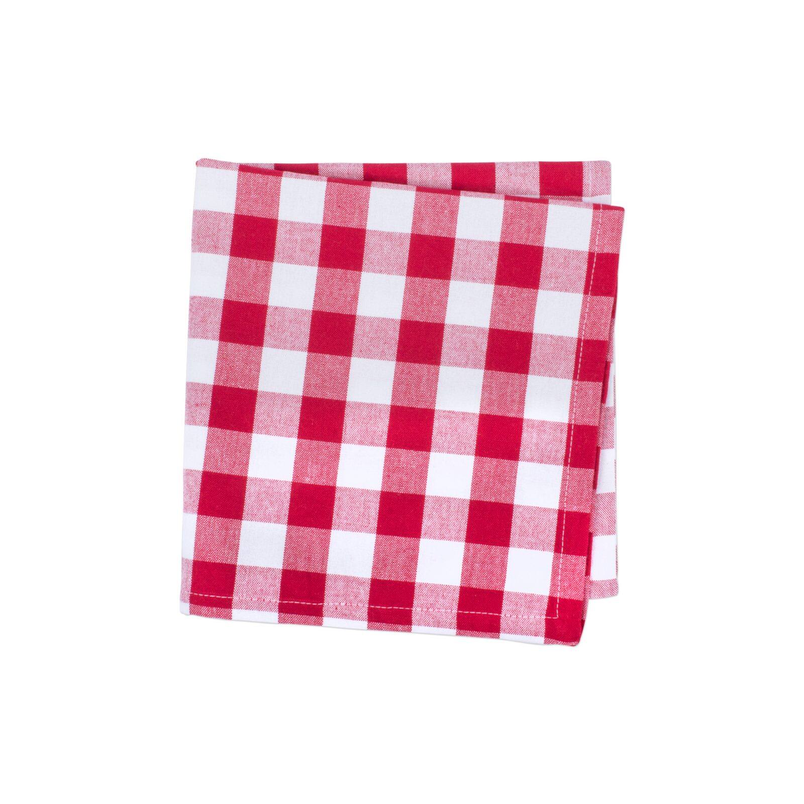 DII® Red & White Checkers Napkin, 6ct.