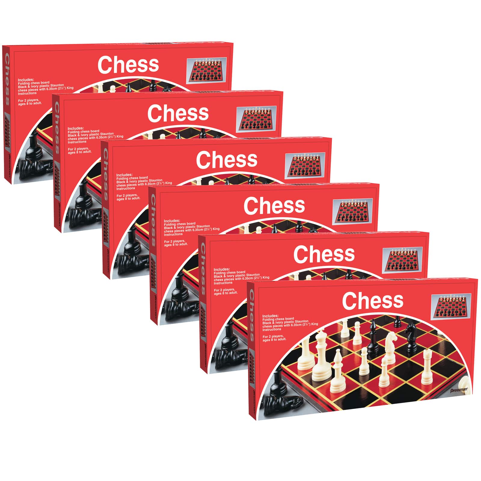 Pressman® Chess Board Game, Pack of 6