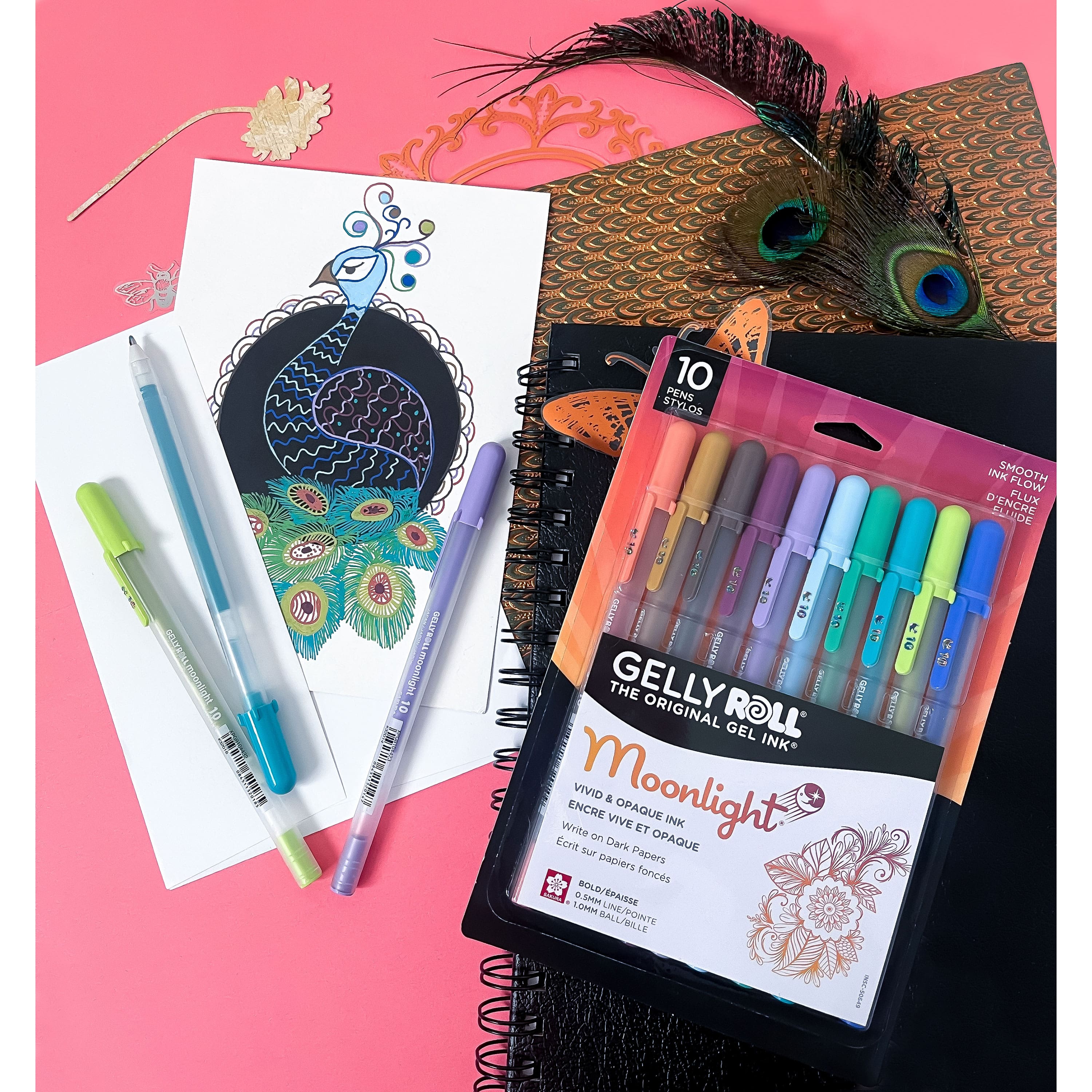 Gelly Roll&#xAE; Moonlight&#xAE; Bold Line 10 Color Twilight/Daylight Gel Pen Set