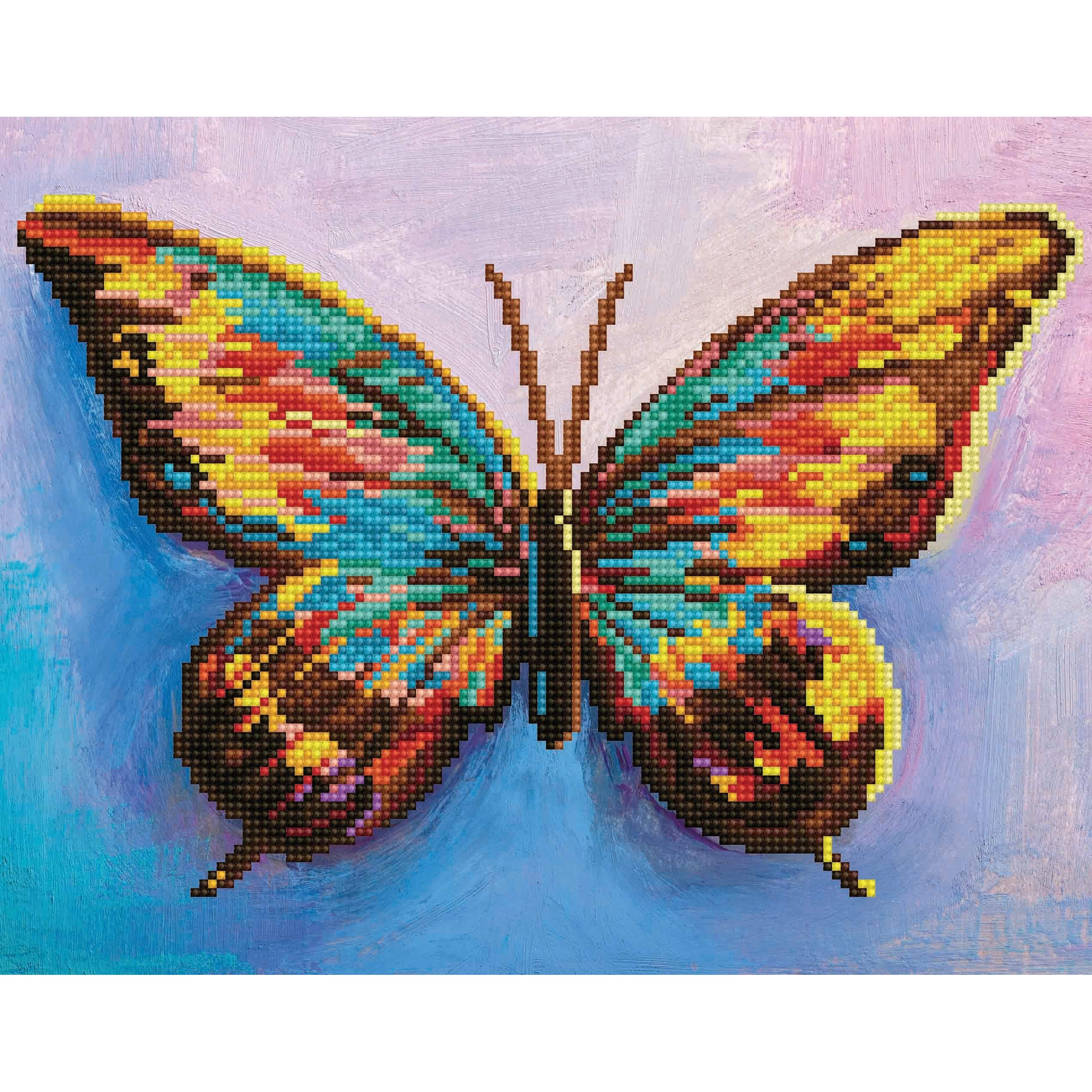 Diamond Art Intermediate Watercolor Butterfly Kit