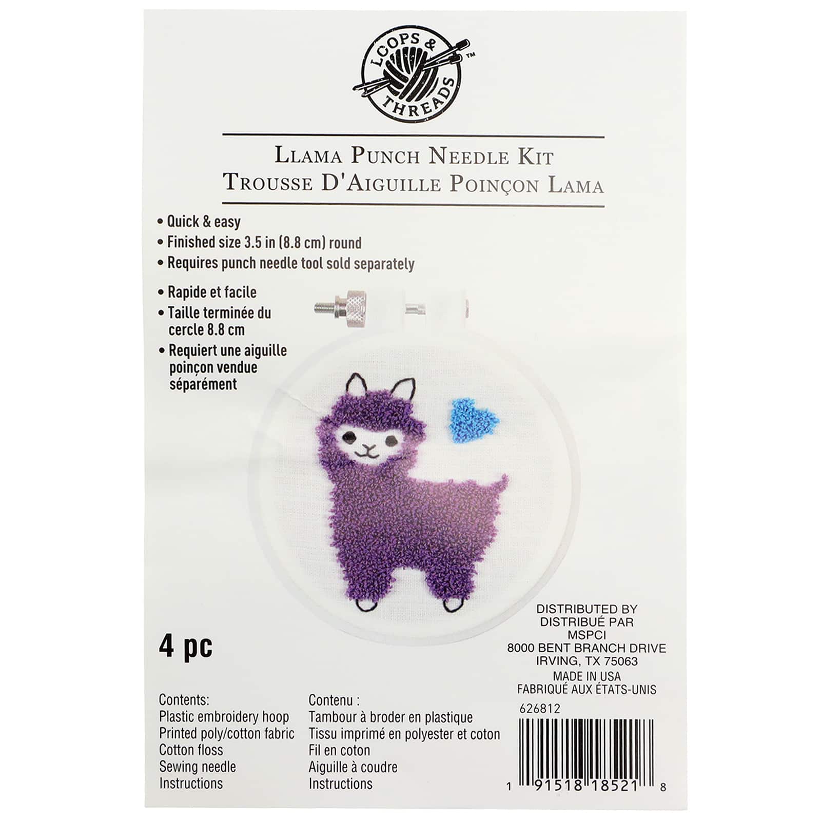 Llama Punch Needle Kit by Loops &#x26; Threads&#x2122;