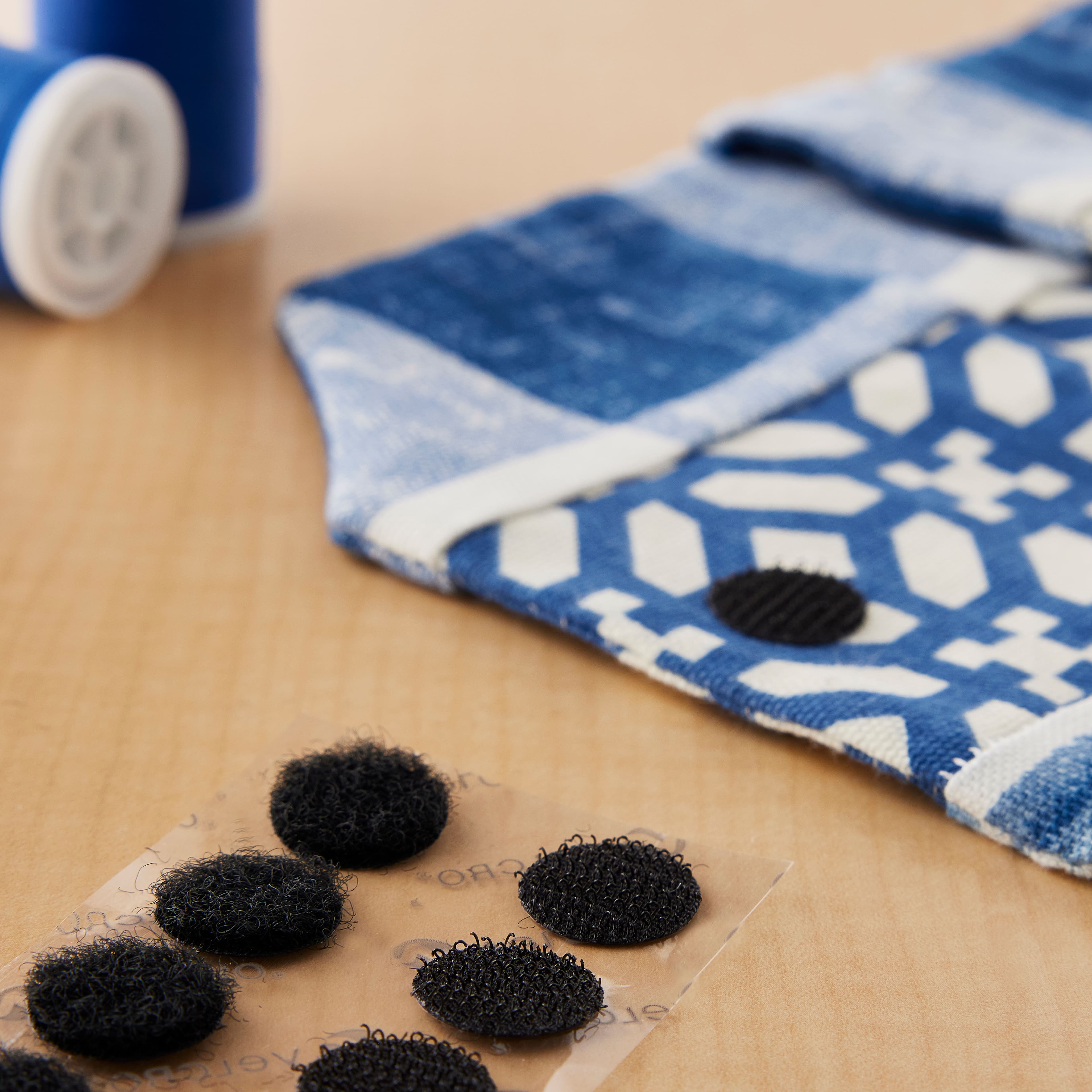 12 Packs: 15 ct. (180 total) VELCRO® Brand Sticky Back Black Coins