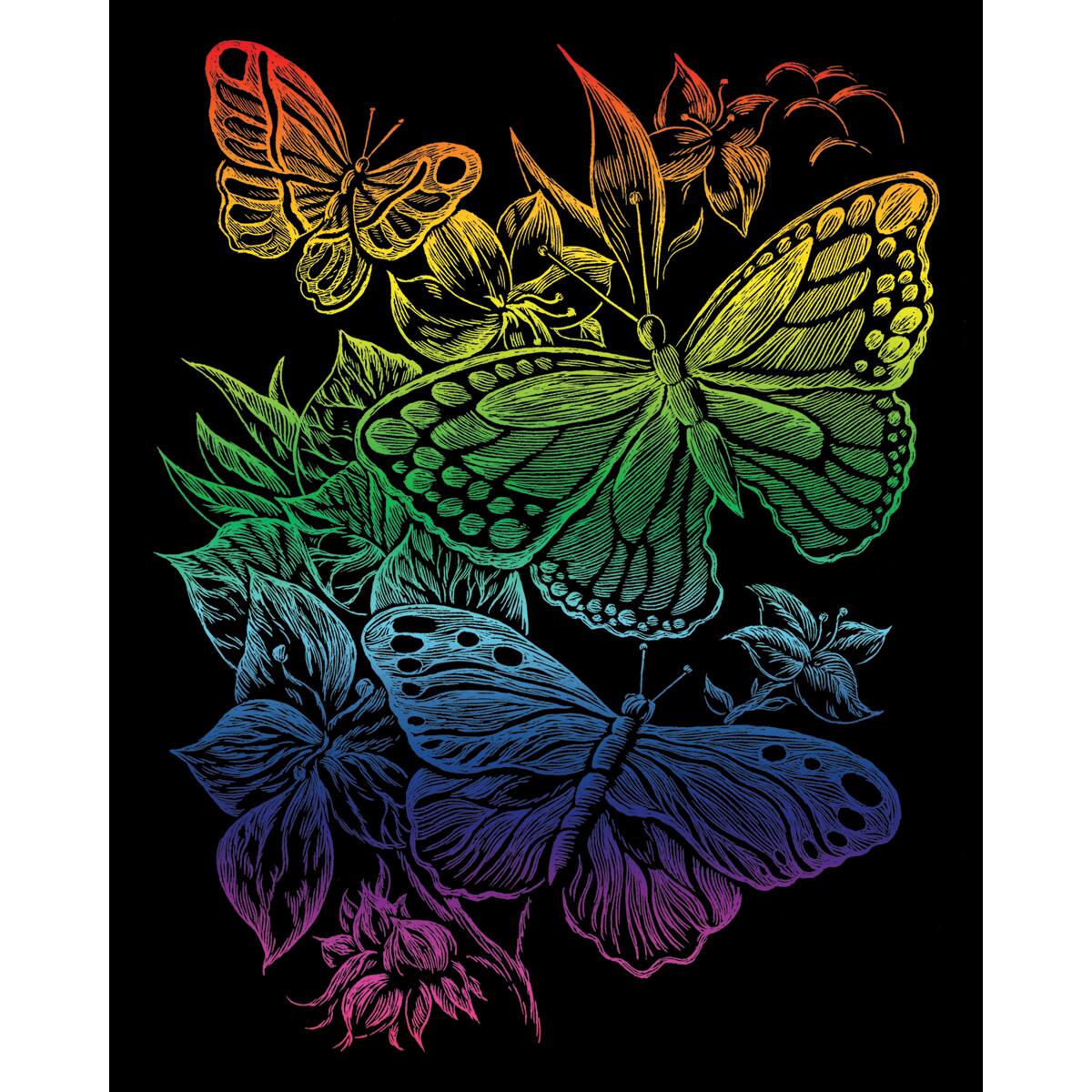 Royal & Langnickel™ Engraving Art™ Butterflies Rainbow Foil Kit