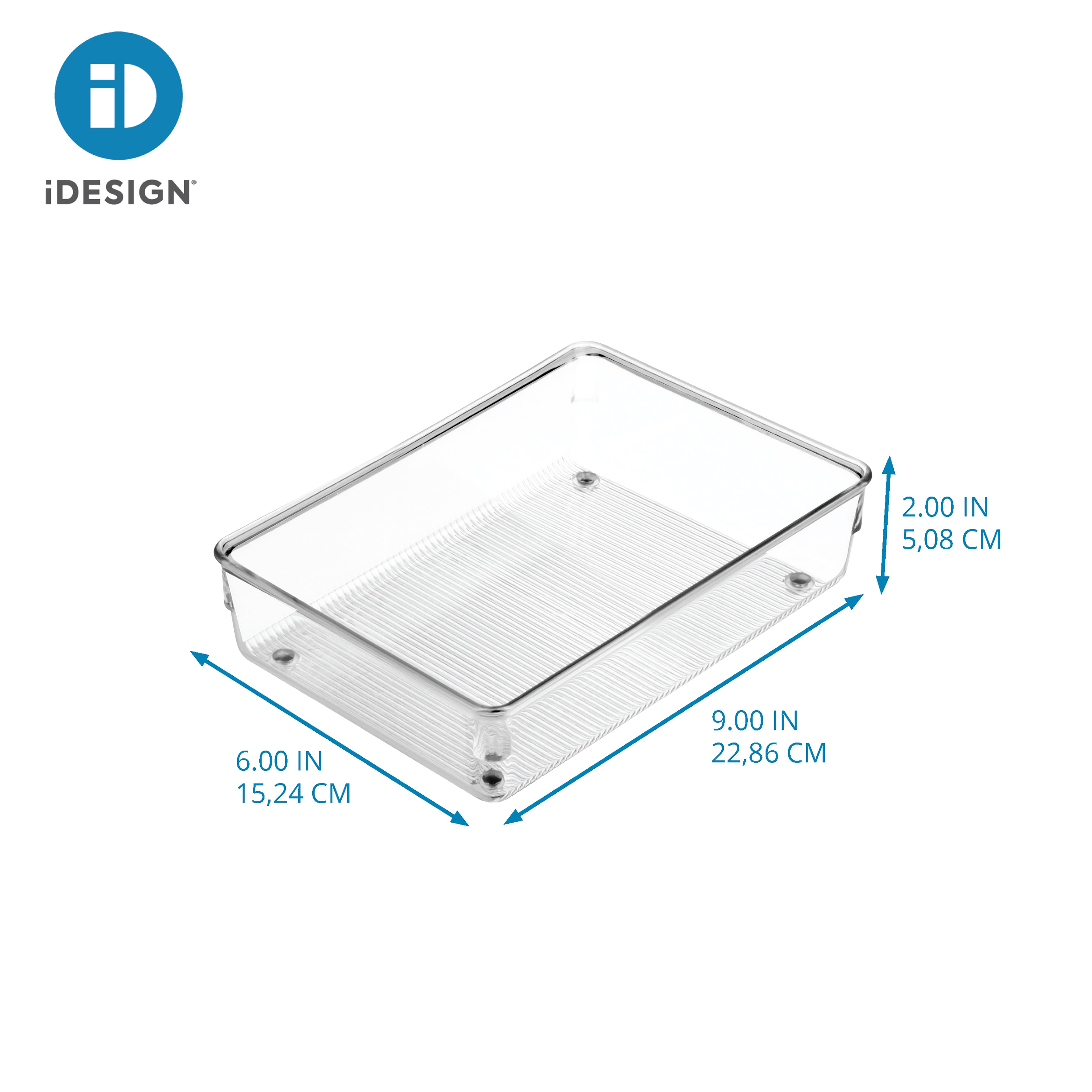 12 Pack: iDesign Plastic Drawer Organizer
