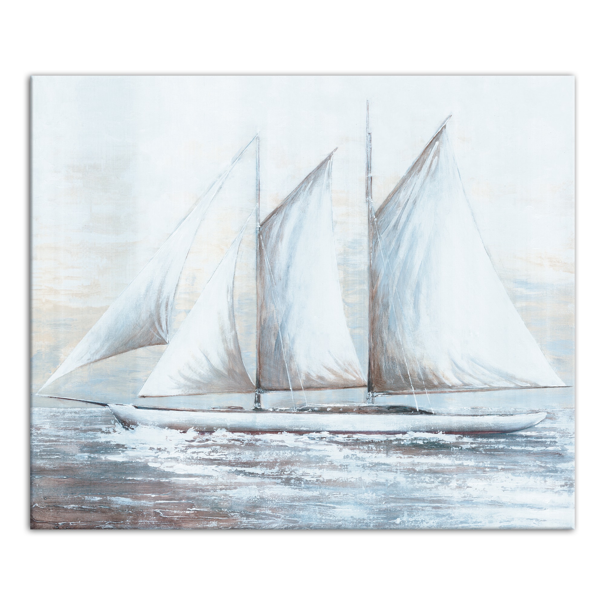 Painted Sailboat Canvas Wall Art
