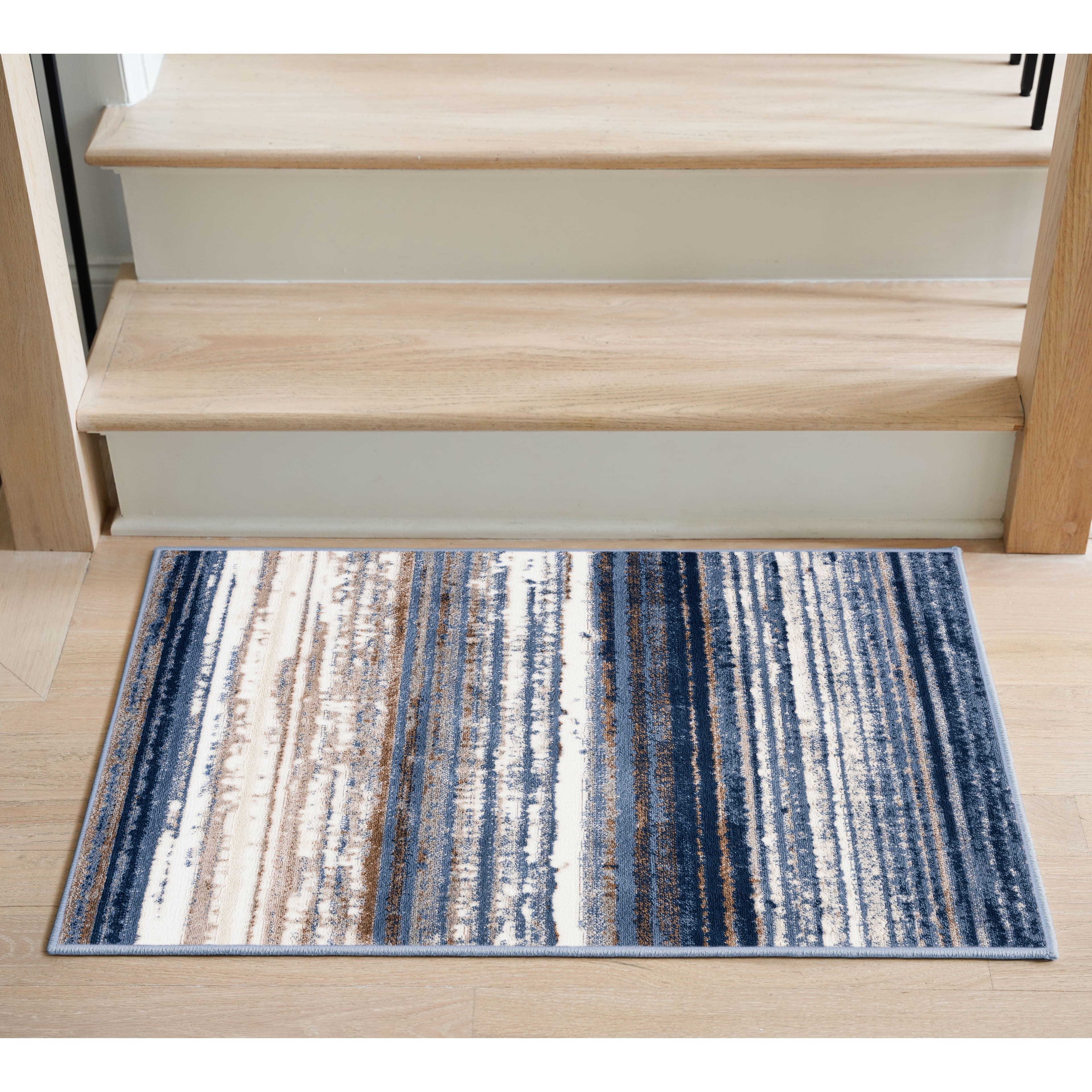 Blue Multi Stripe Area Rug by Ashland&#xAE;