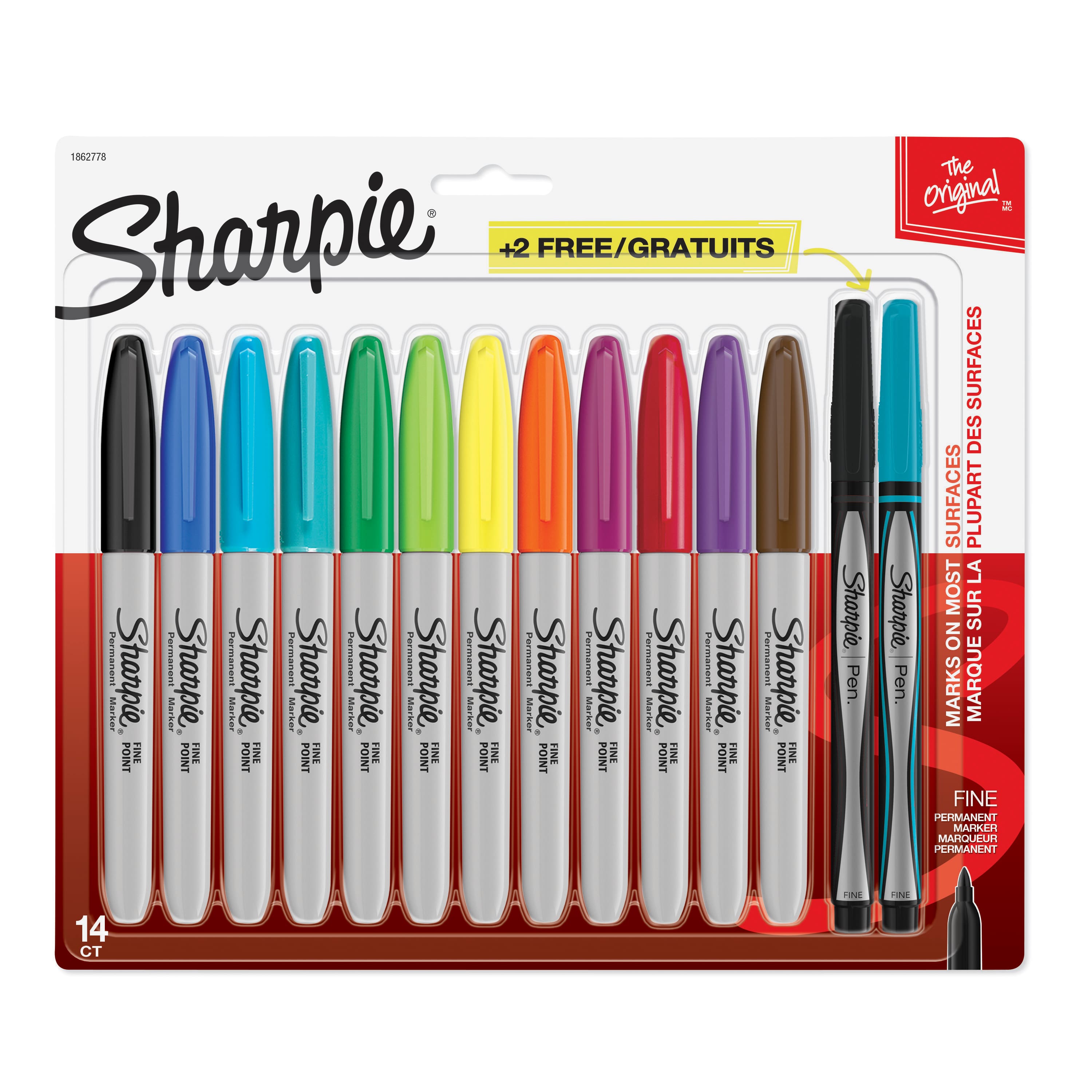 6 Packs: 14 ct. (84 total) Sharpie® Fine Point Markers & Bonus Pens
