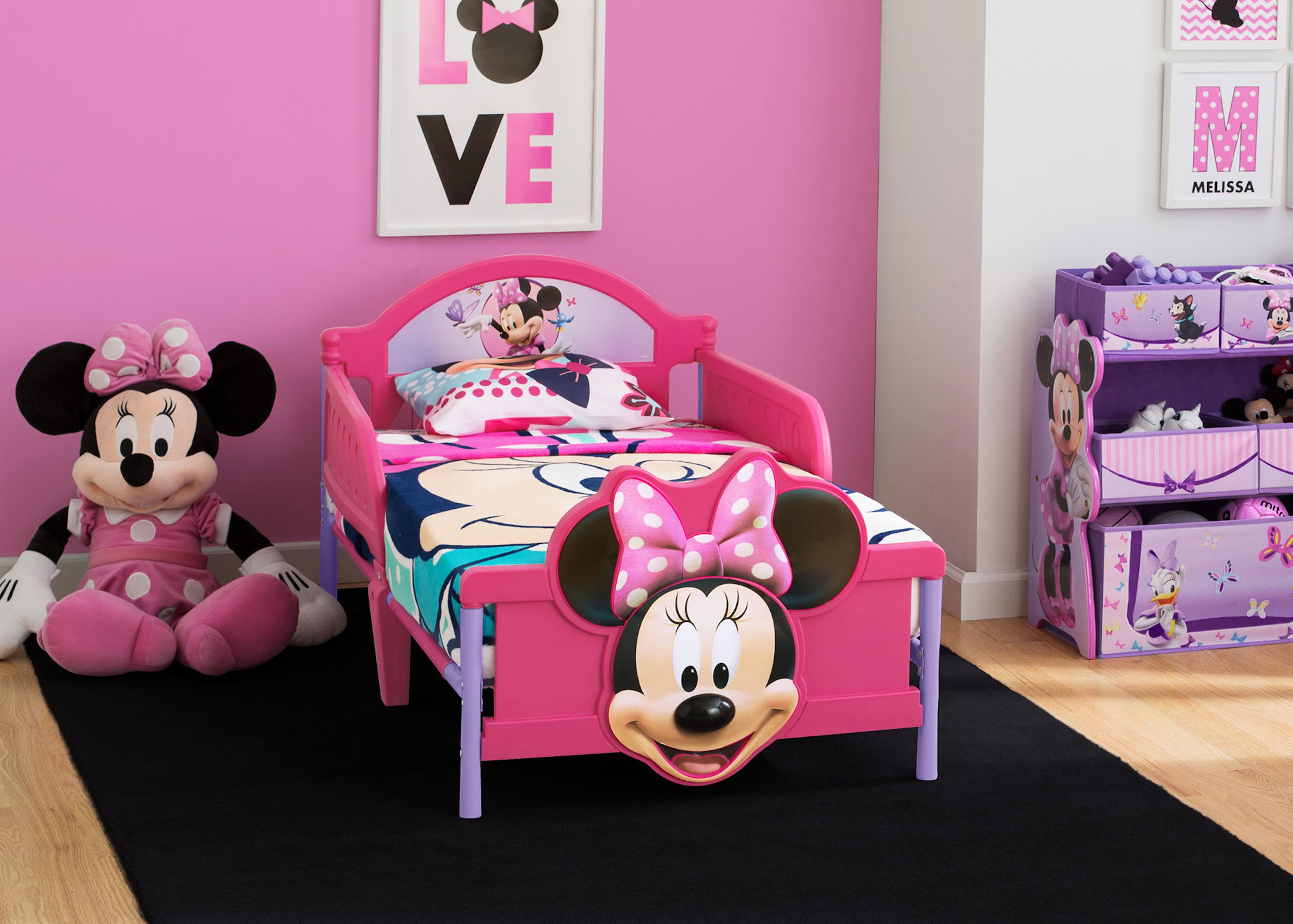 Disney&#xAE; Minnie Mouse Plastic 3D Toddler Bed