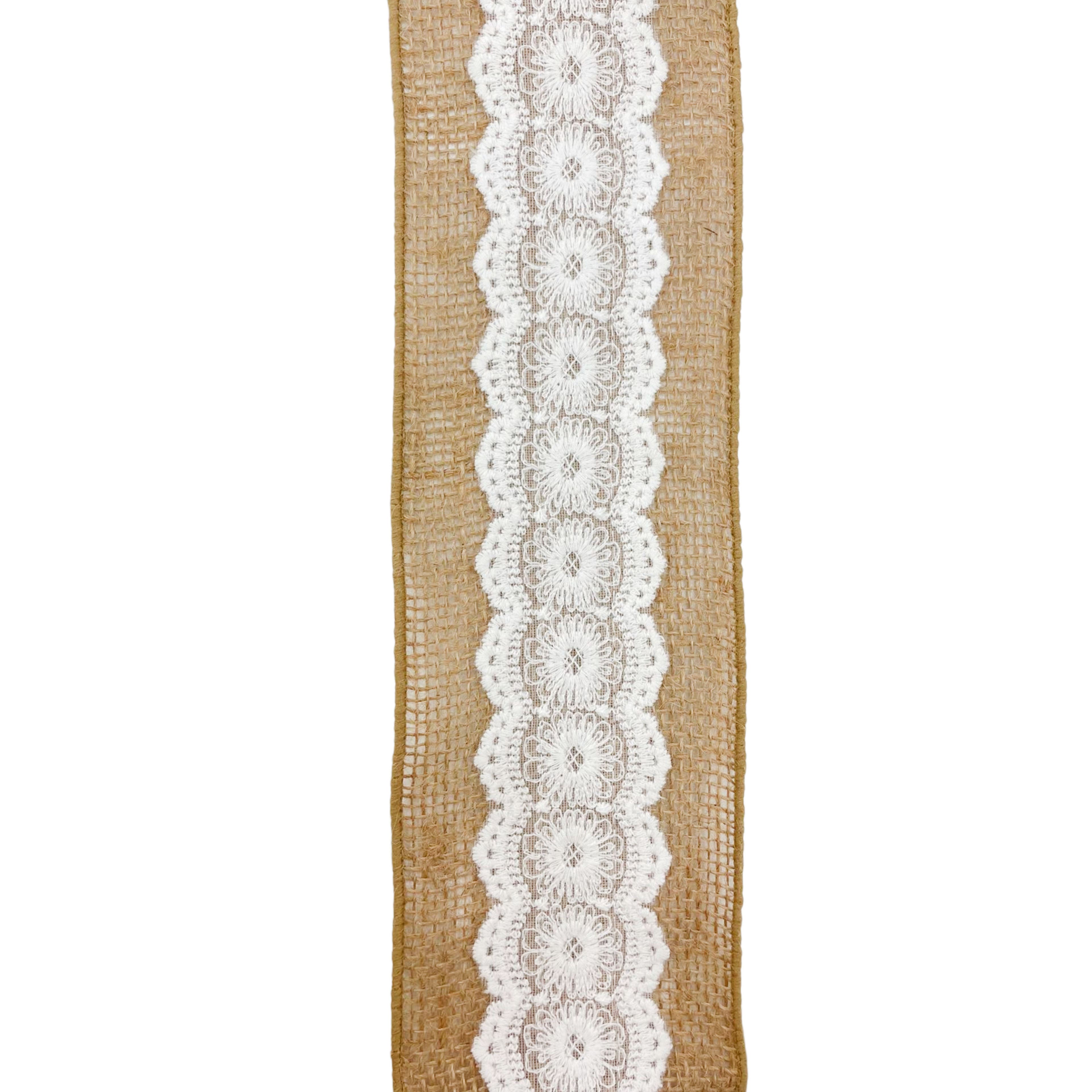 White Lace Trimming Ribbon 9 cm/3.5  – The
