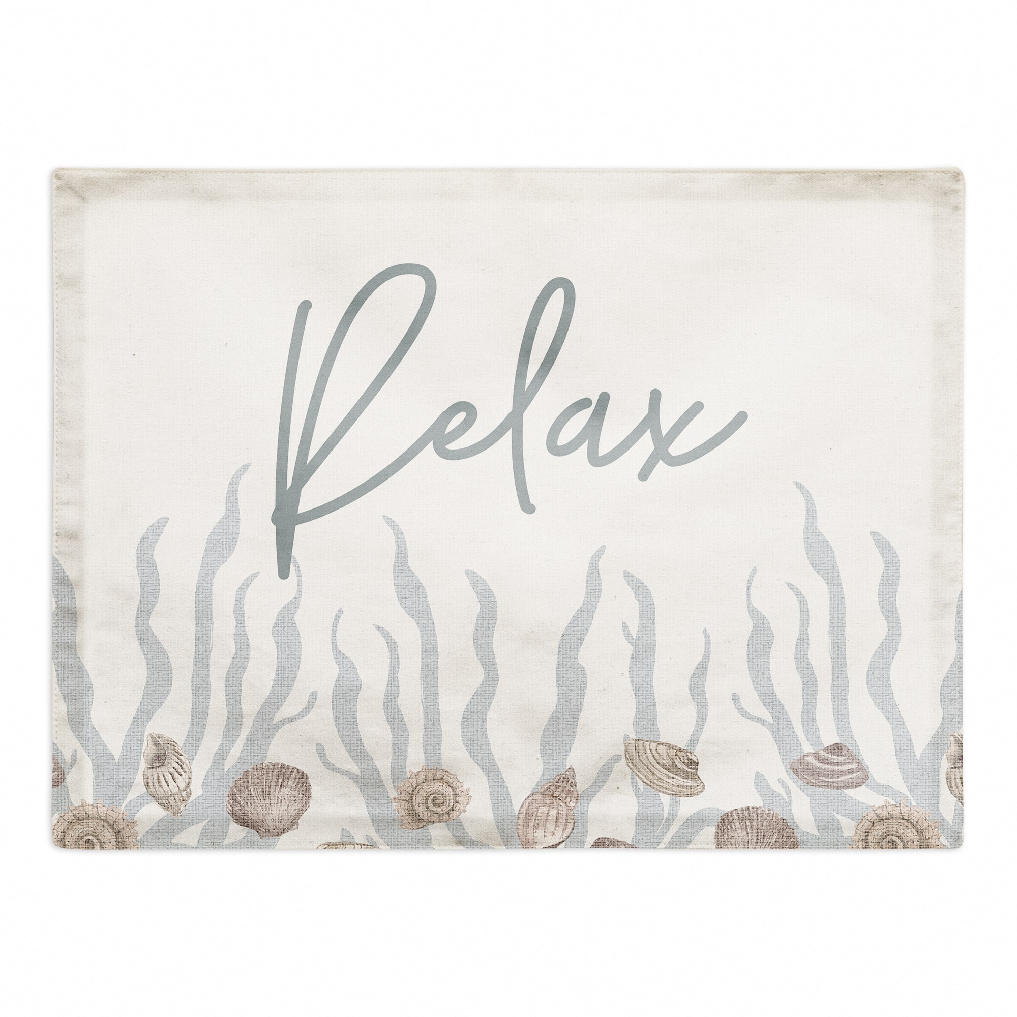 Relax Shell & Coral Border Cotton Twill Placemat