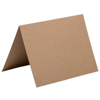 JAM Paper A2 Brown Kraft Recycled Blank Foldover Cards | Michaels
