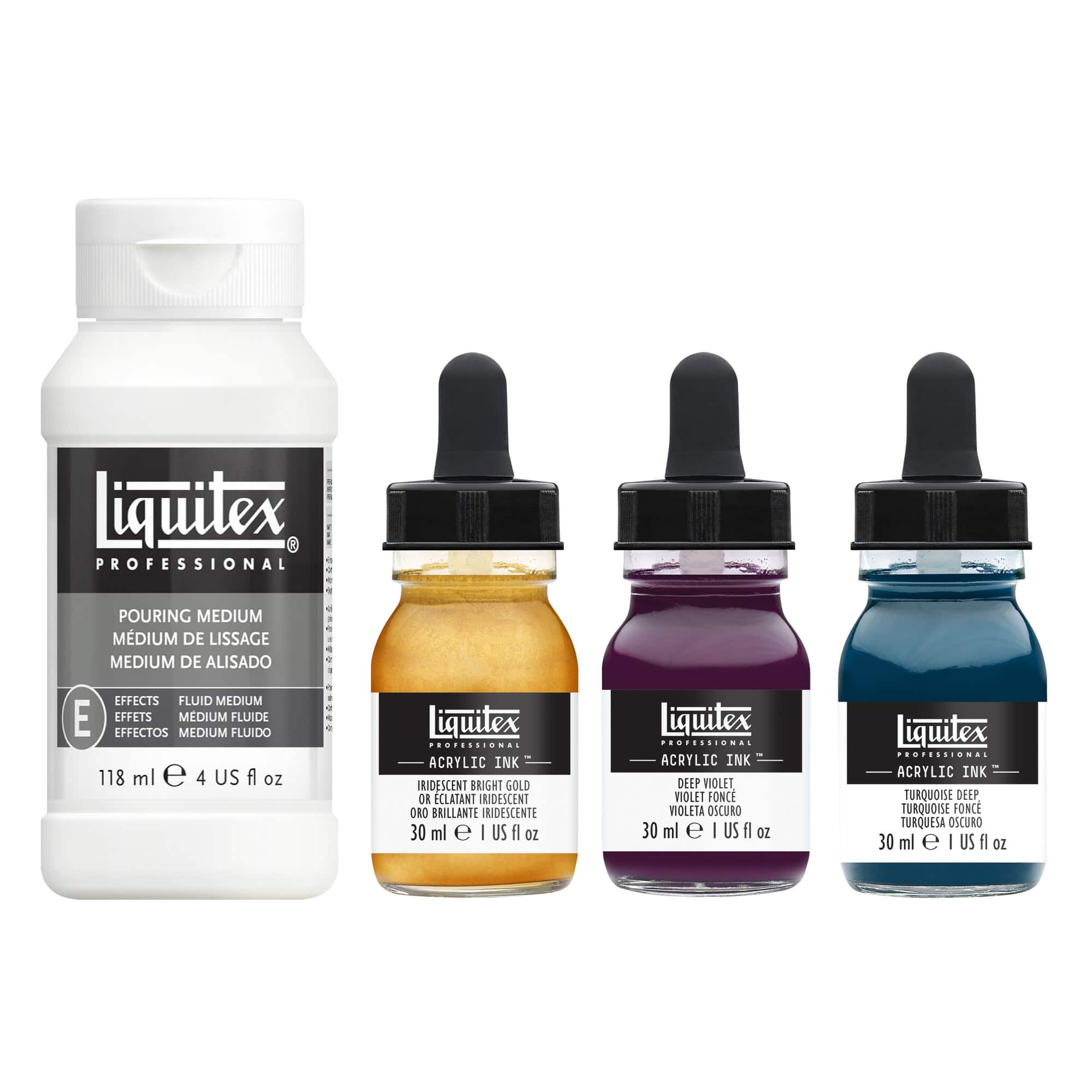 Liquitex&#xAE; Professional Deep Colors Pouring Technique Set