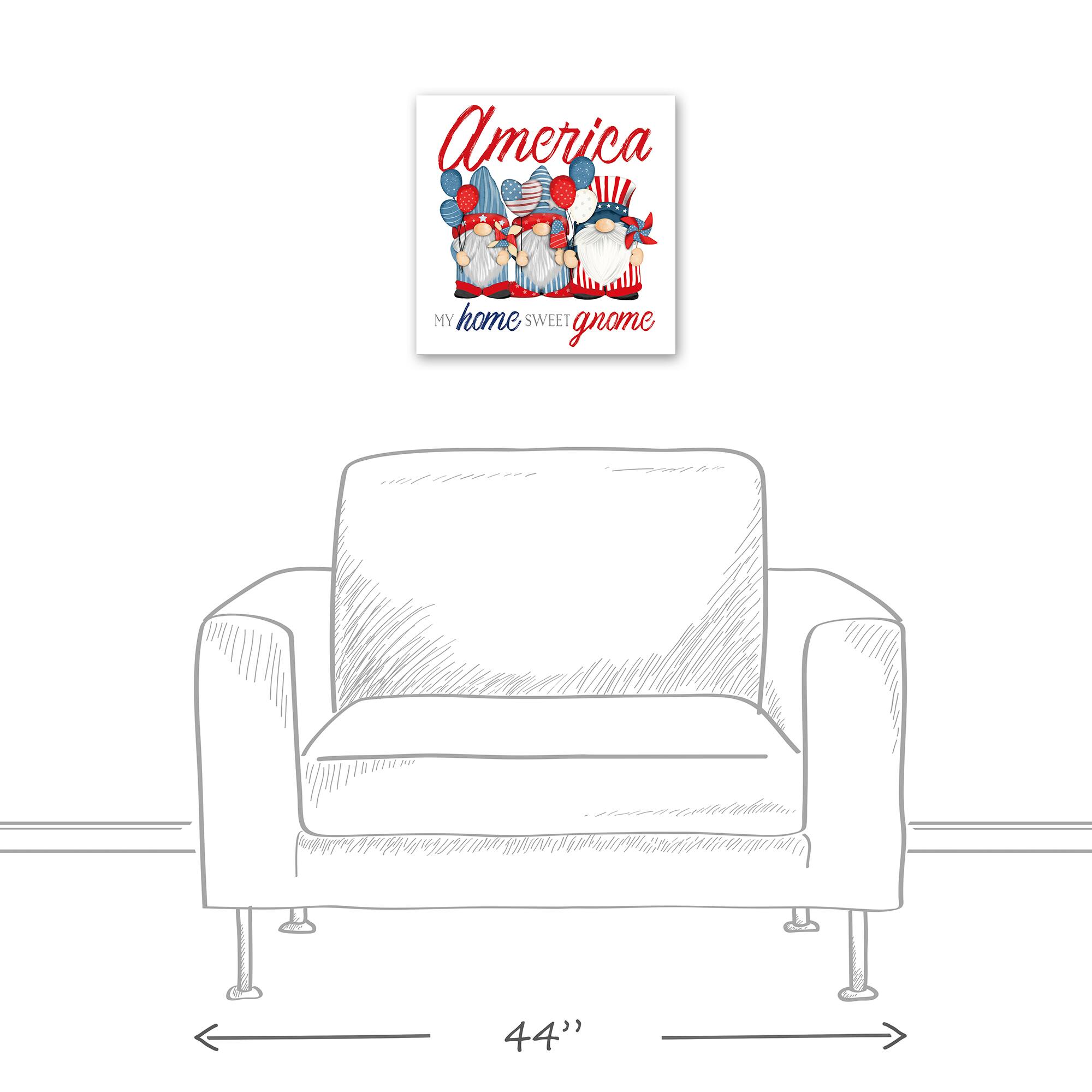 My Home Sweet Gnome Canvas Wall Art