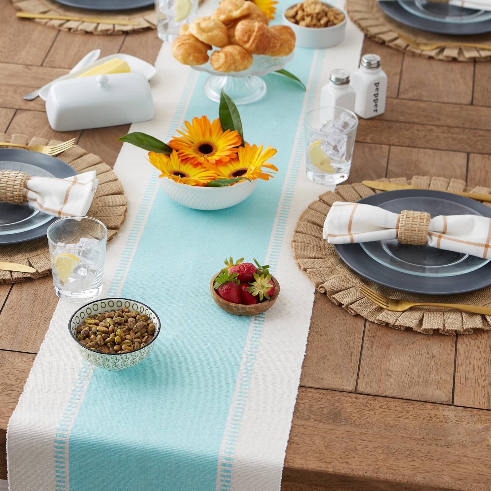 DII® 72" Dobby Stripe Table Runner