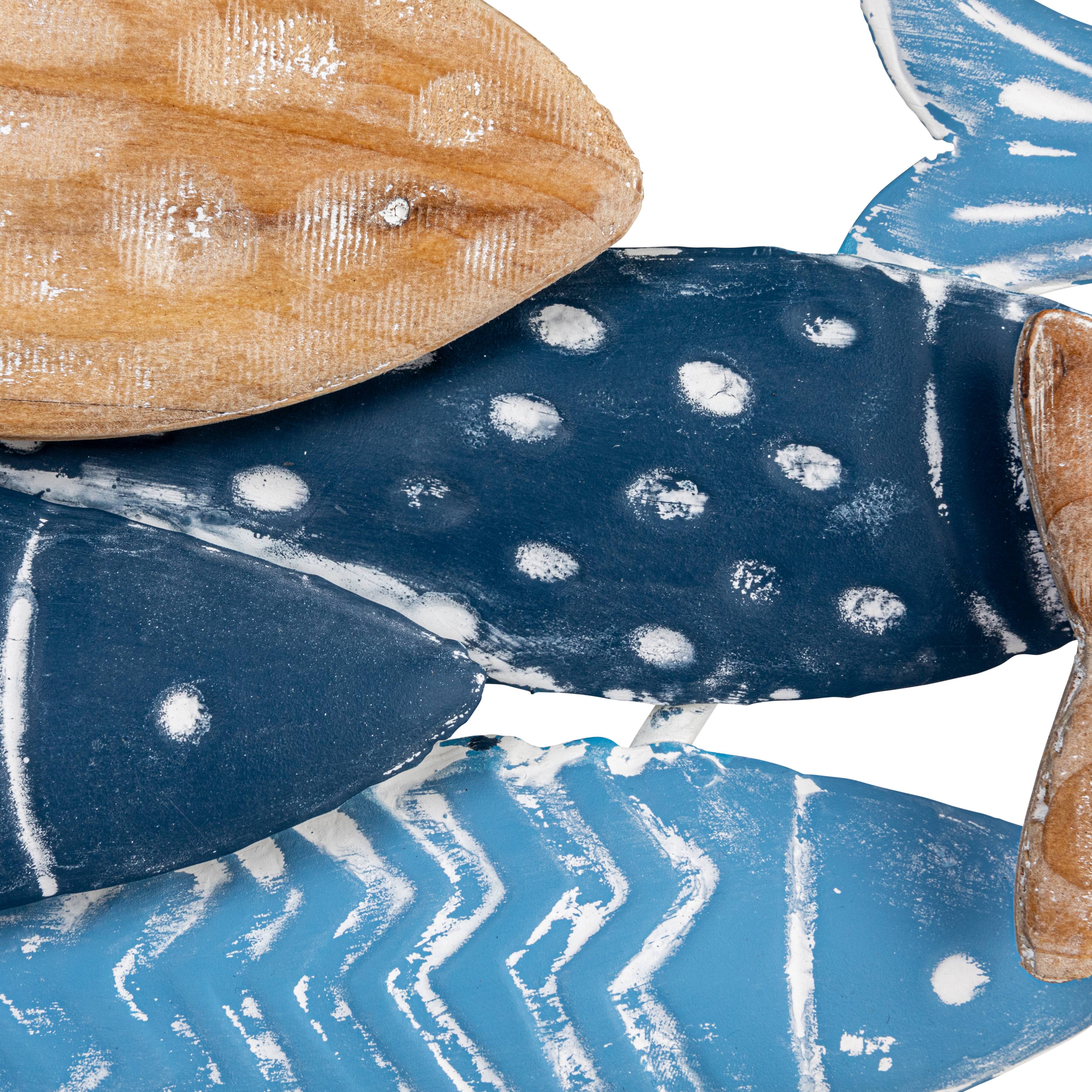 Hello Honey® Hand-Stamped Metal School of Fish Wall Décor