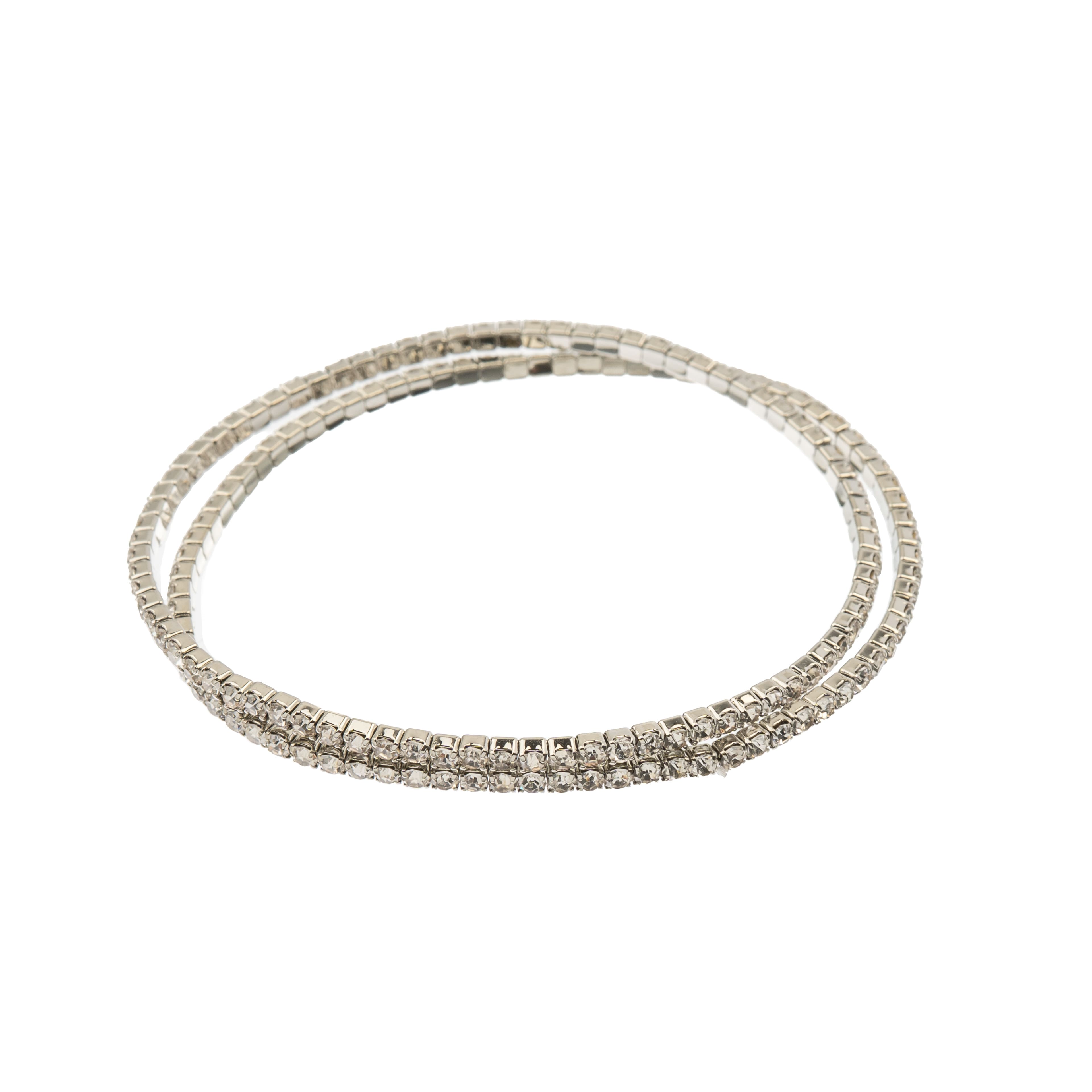 Crystal Lane DIY Silver & Crystal Rhinestones Bracelets, 2ct.