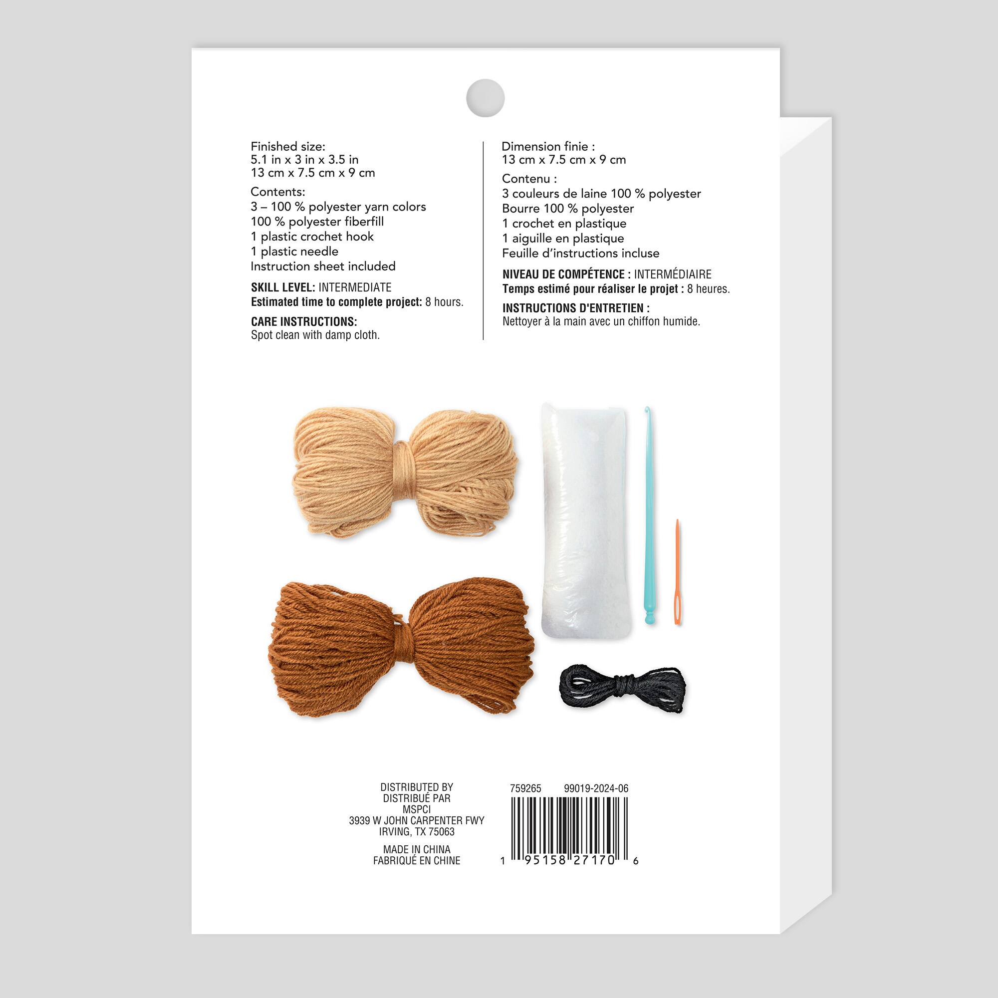 6 Pack: Intermediate Capybara Amigurumi Crochet Kit by Loops & Threads®